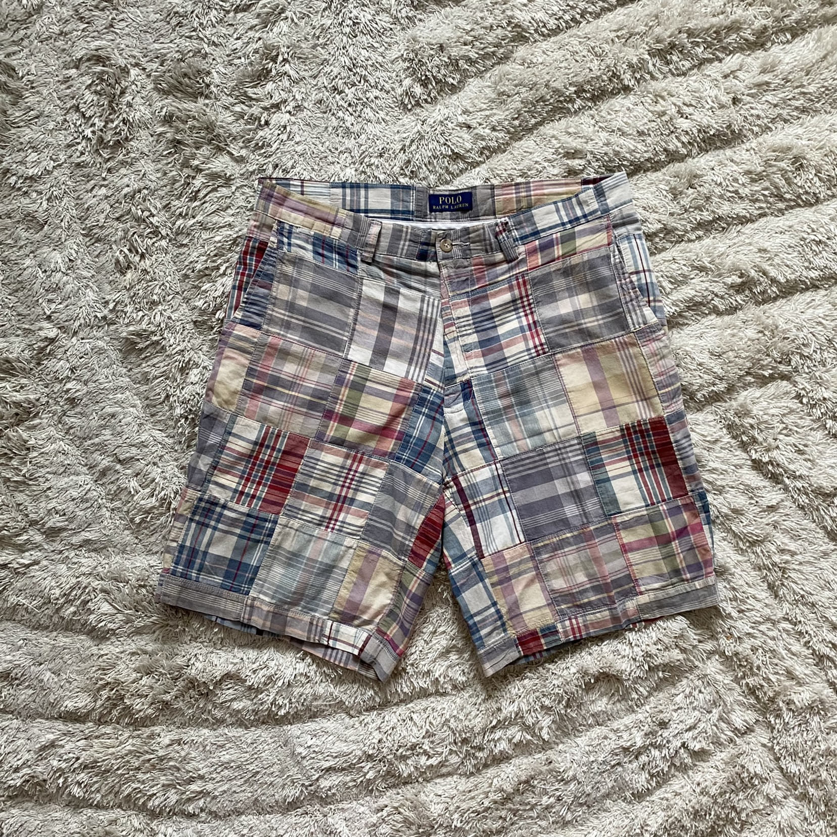 Polo Ralph Lauren Madras Check Patchwork Shorts 33(33~34) - 체리피커
