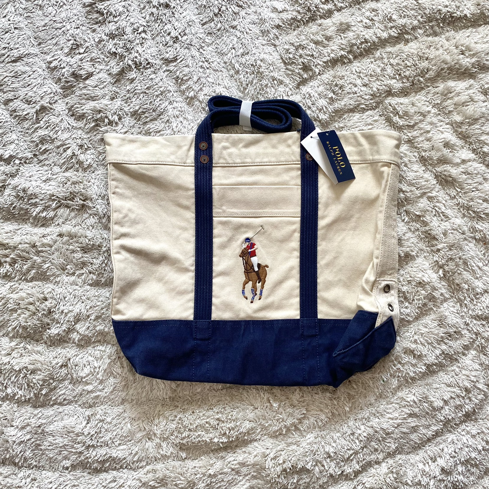 Polo Ralph Lauren Canvas Tote Bag - 체리피커