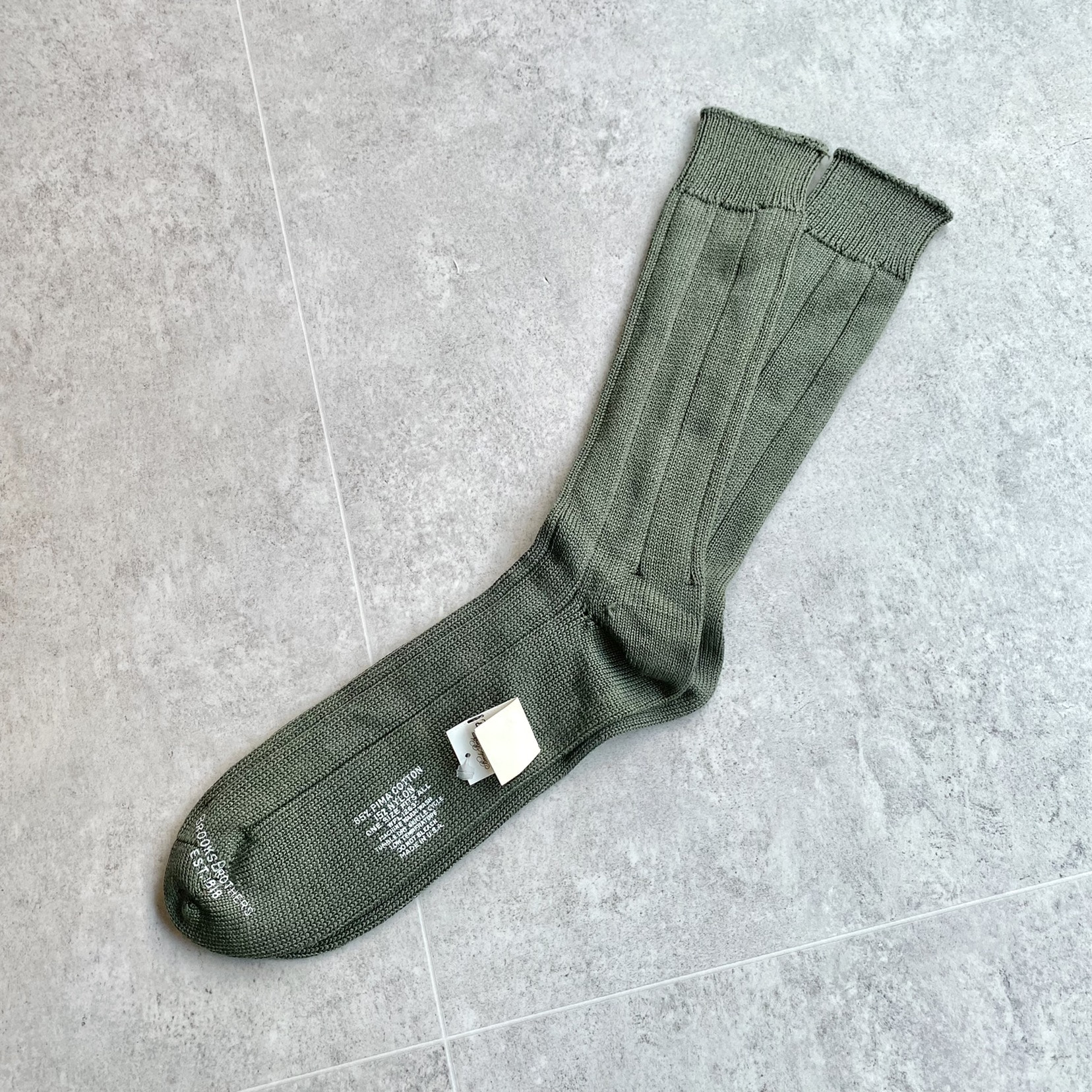 Brooks Brothers Military Khaki Socks - 체리피커