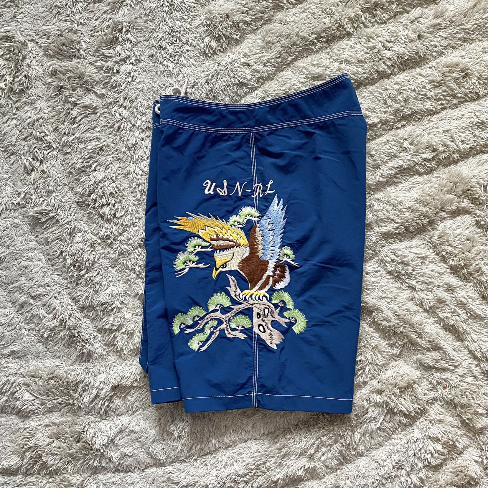 Polo Ralph Lauren Oriental Eagle Embroidered Swim Shorts 32 - 체리피커