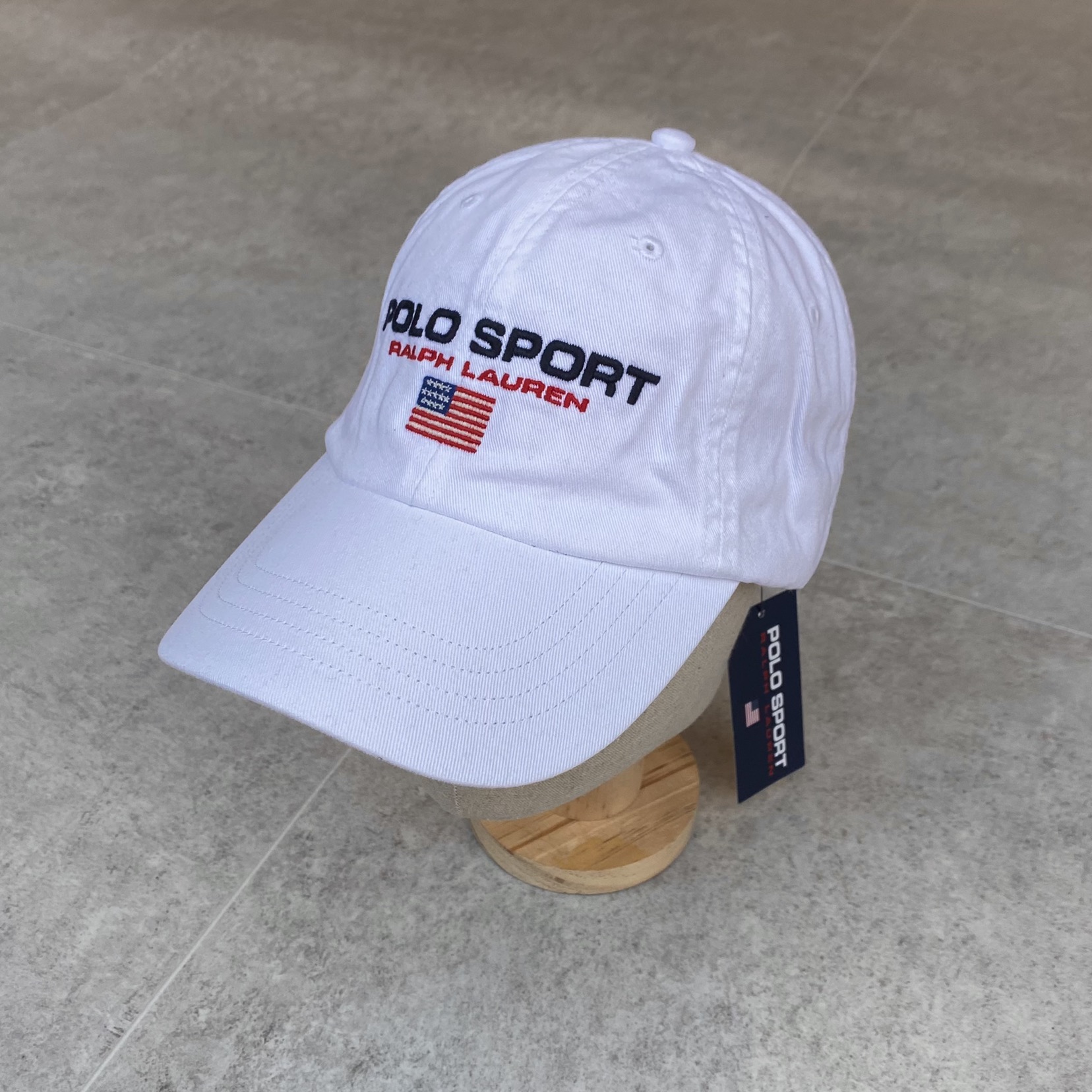 Polo Sport Spell Out White Ball Cap - 체리피커