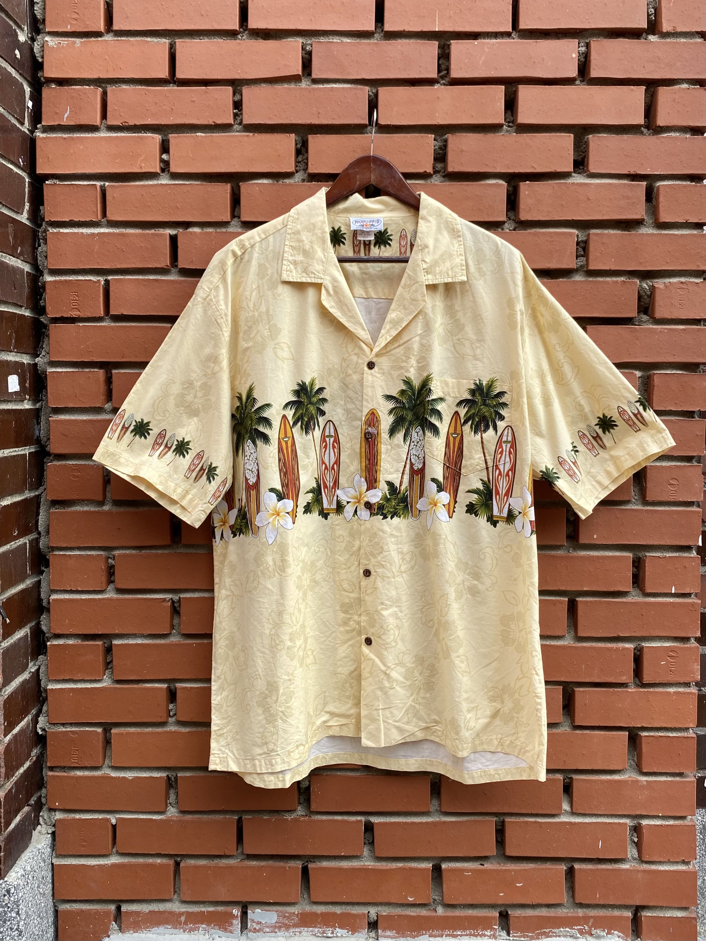 80&#039;s PACIFIC LEGEND Hawaiian Shirt 2XL(105~108) Made In Hawaii U.S.A. - 체리피커