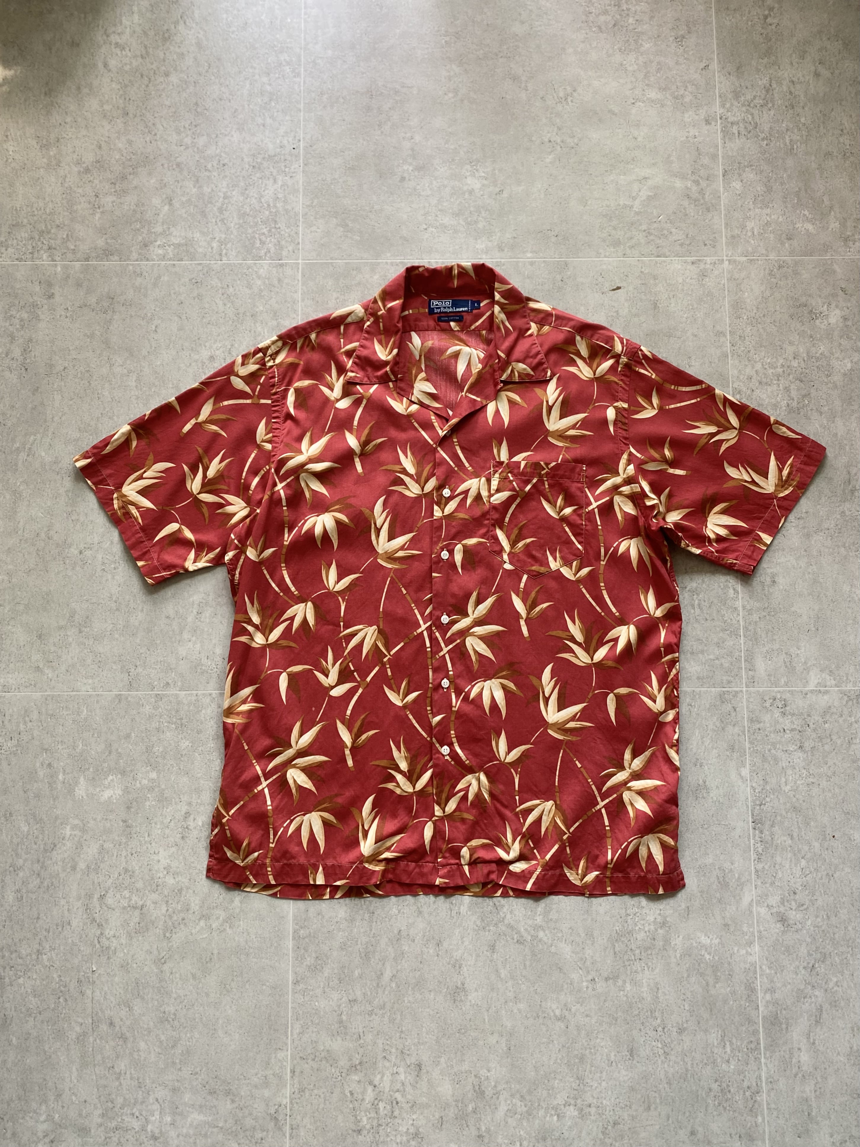 90&#039;s Polo Ralph Lauren Hawaiian Shirt L(103~105) - 체리피커