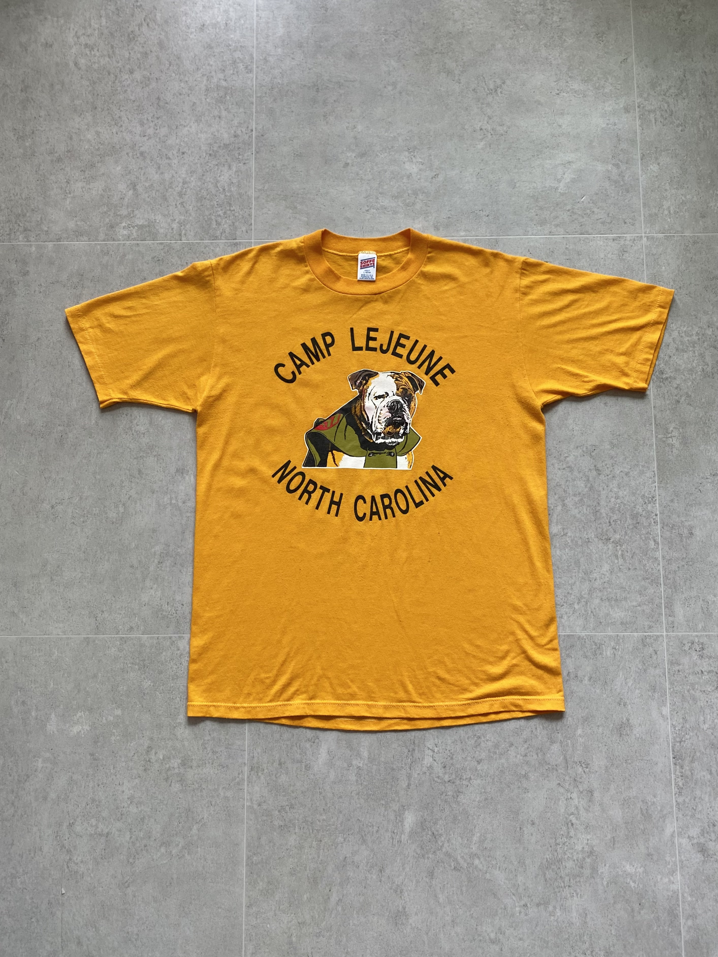 90&#039;s U.S.M.C. Bulldog Print T-Shirt L(100) - 체리피커