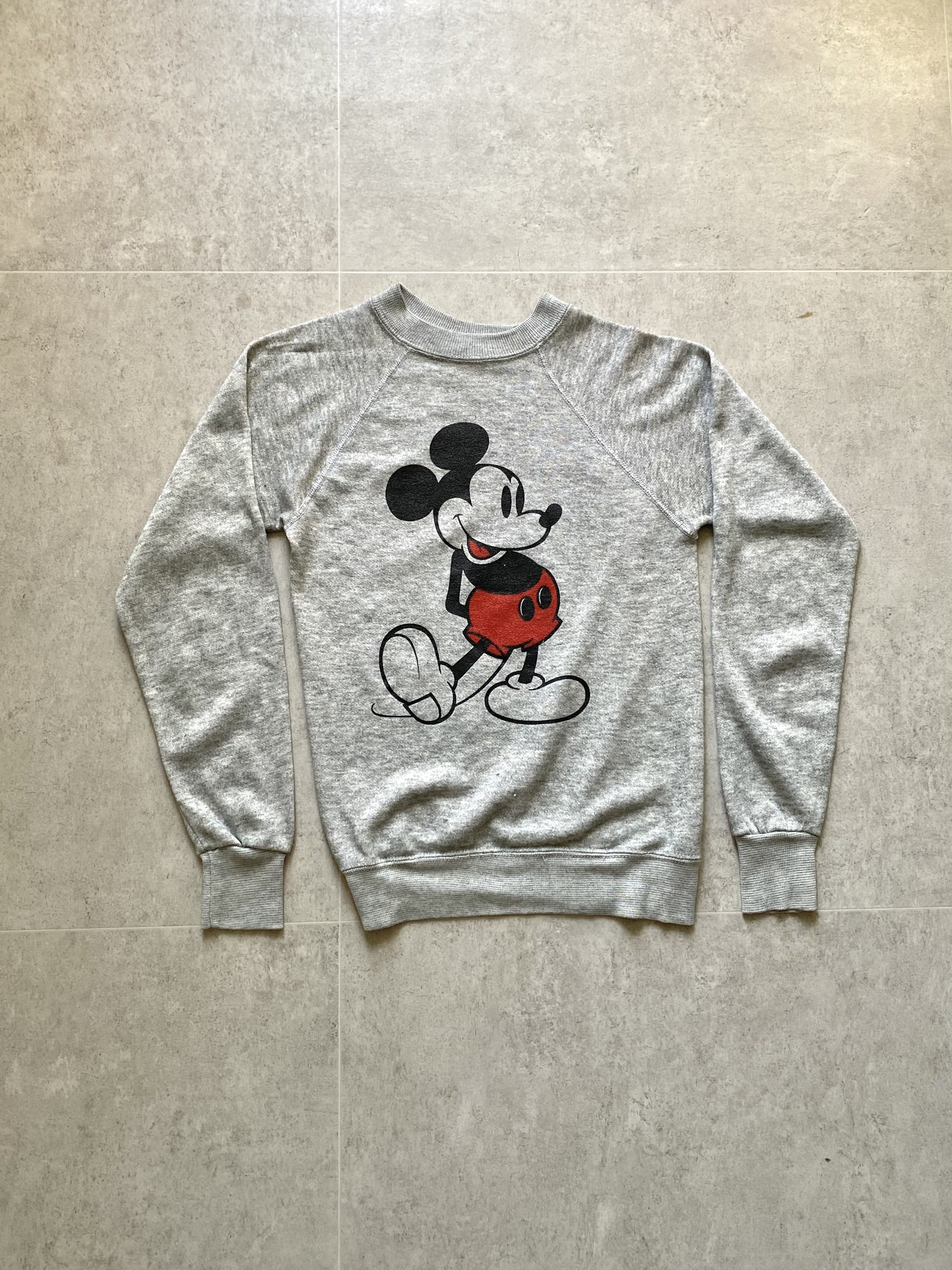 80&#039;s Walt Disney Mickey Mouse Sweatshirt 44 Size - 체리피커