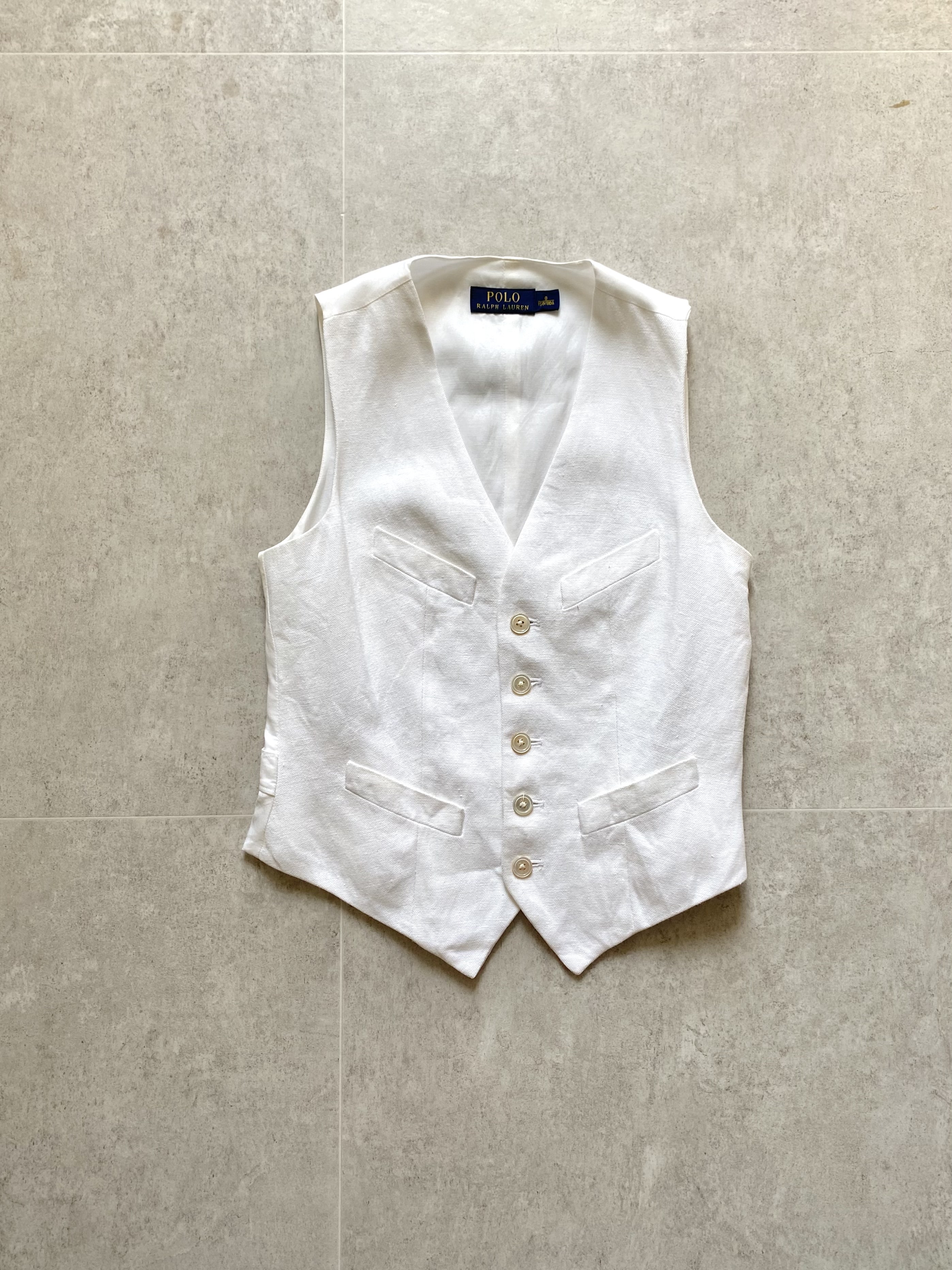 Polo Ralph Lauren White Woman&#039;s Vest 0(~55) - 체리피커