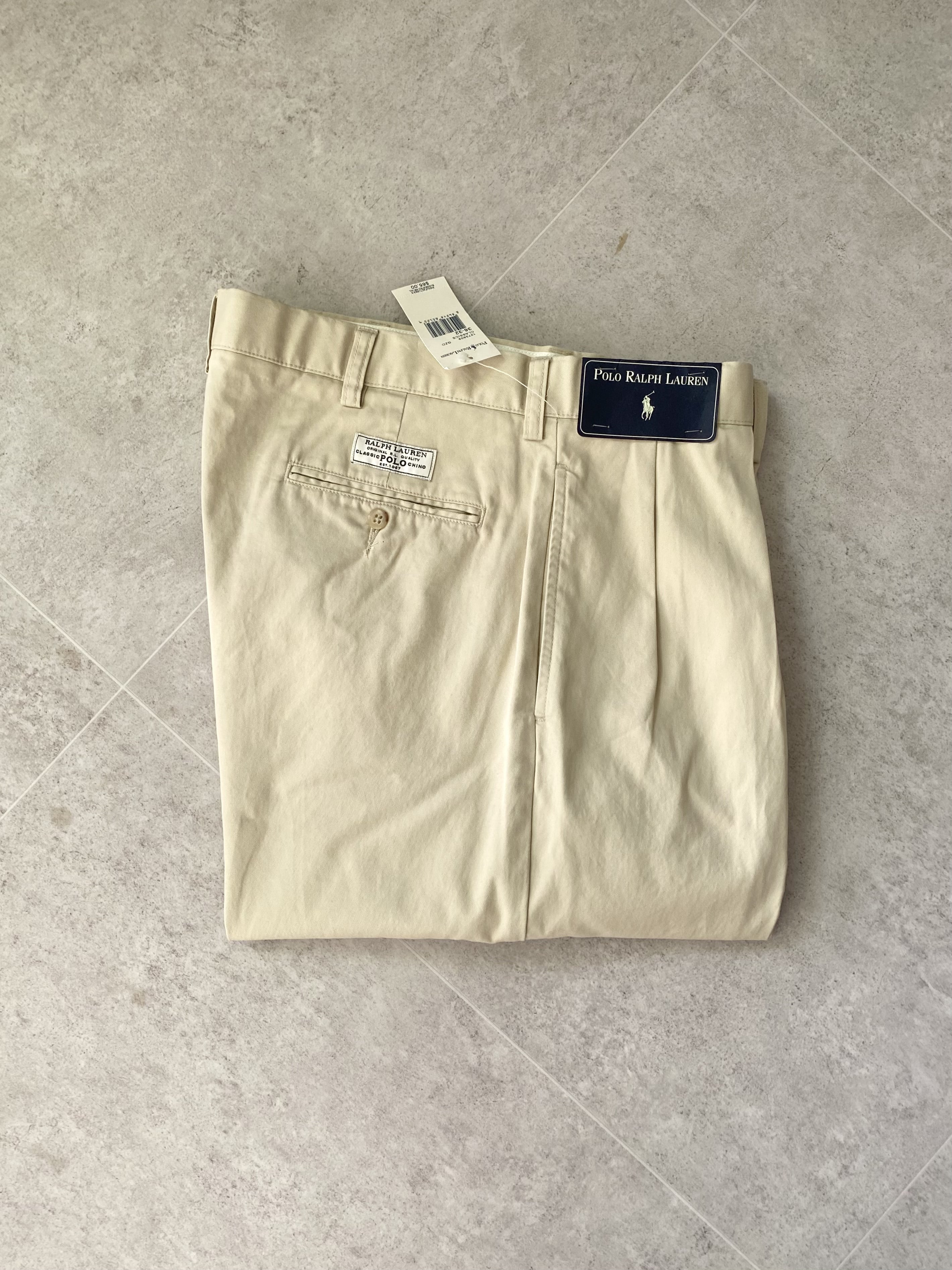 (Deadstock) 1990&#039;s Polo Ralph Lauren &#039;ANDREW&#039; Classic Pants 36 Size - 체리피커