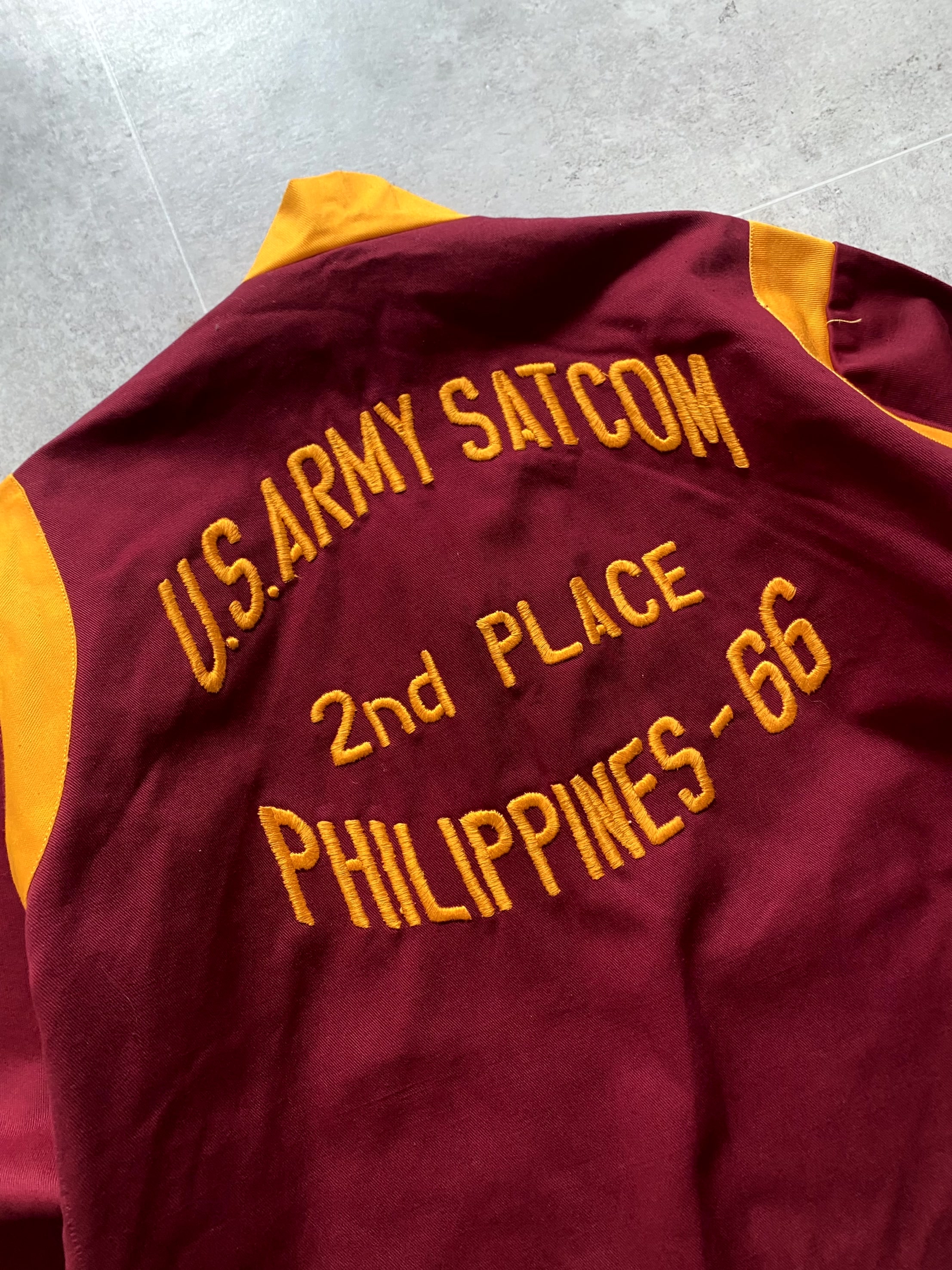 1960&#039;s U.S Army Satcom Baseball Jacket ~55 1/2 Size - 체리피커