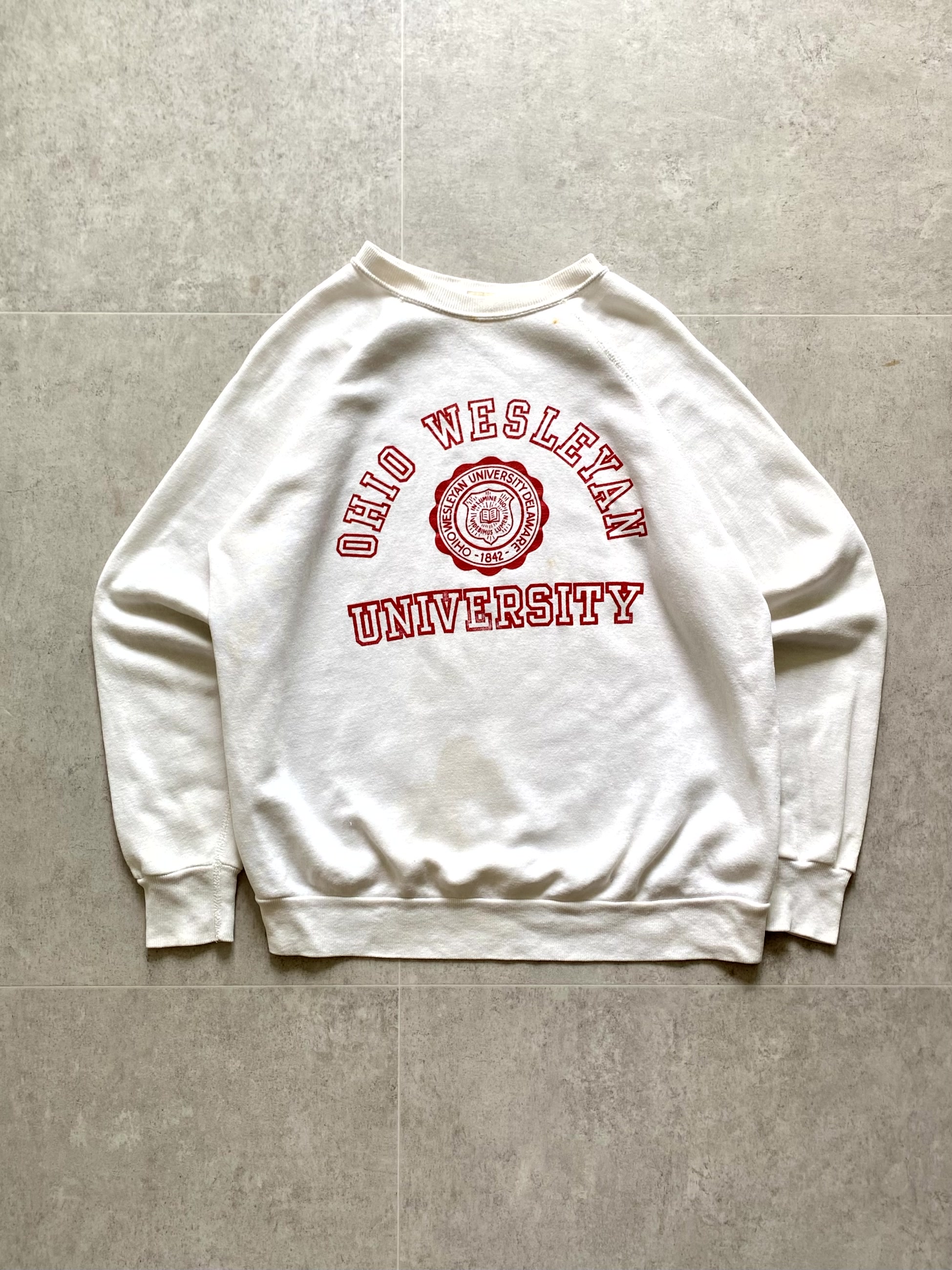 1970&#039;s Vintage OHIO WESLEYAN UNIV. Sweatshirt 100~103 Size - 체리피커