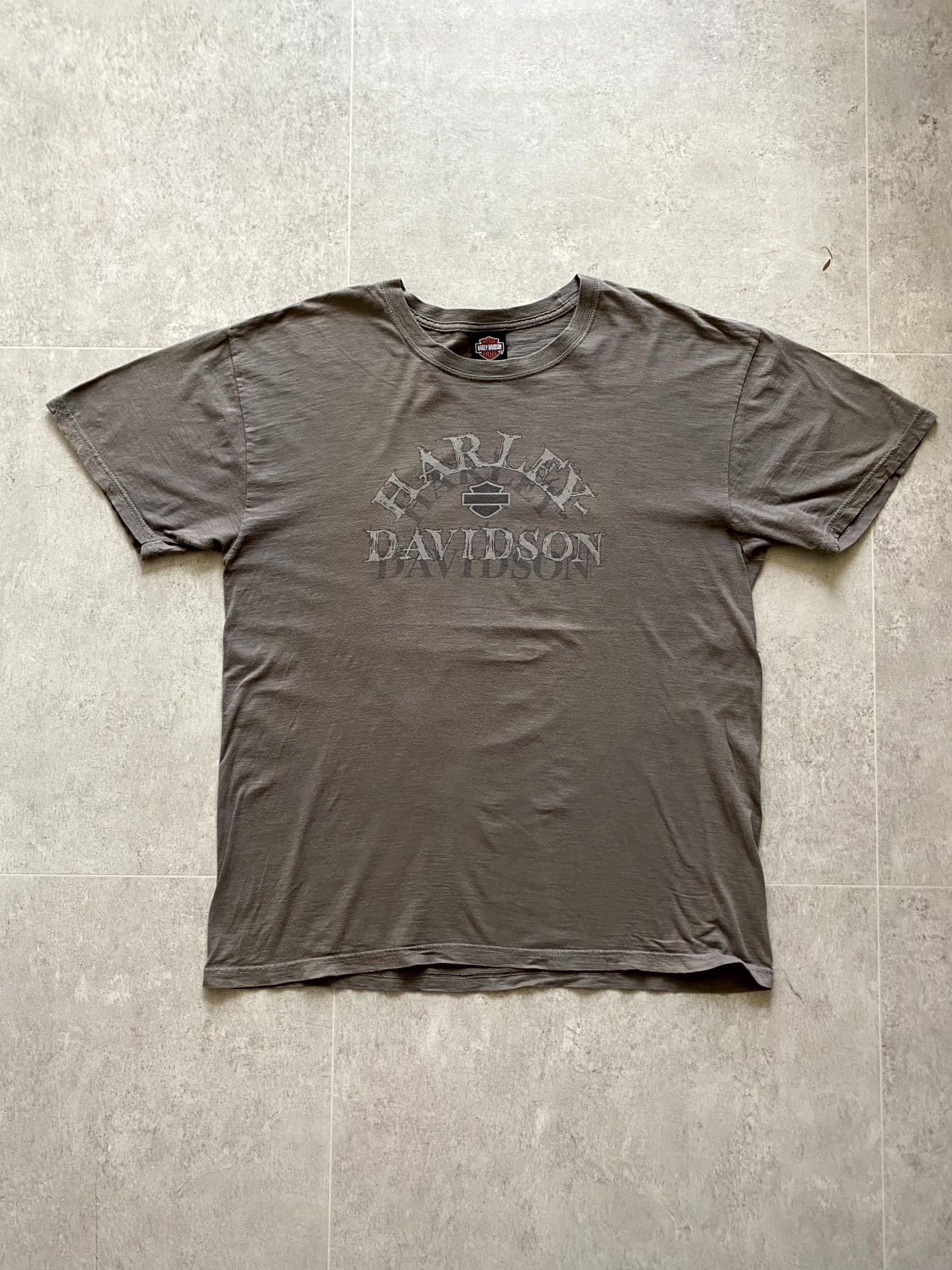 Harley Davidson Washed Grey Short Sleeve T-Shirt XL(100~105) - 체리피커
