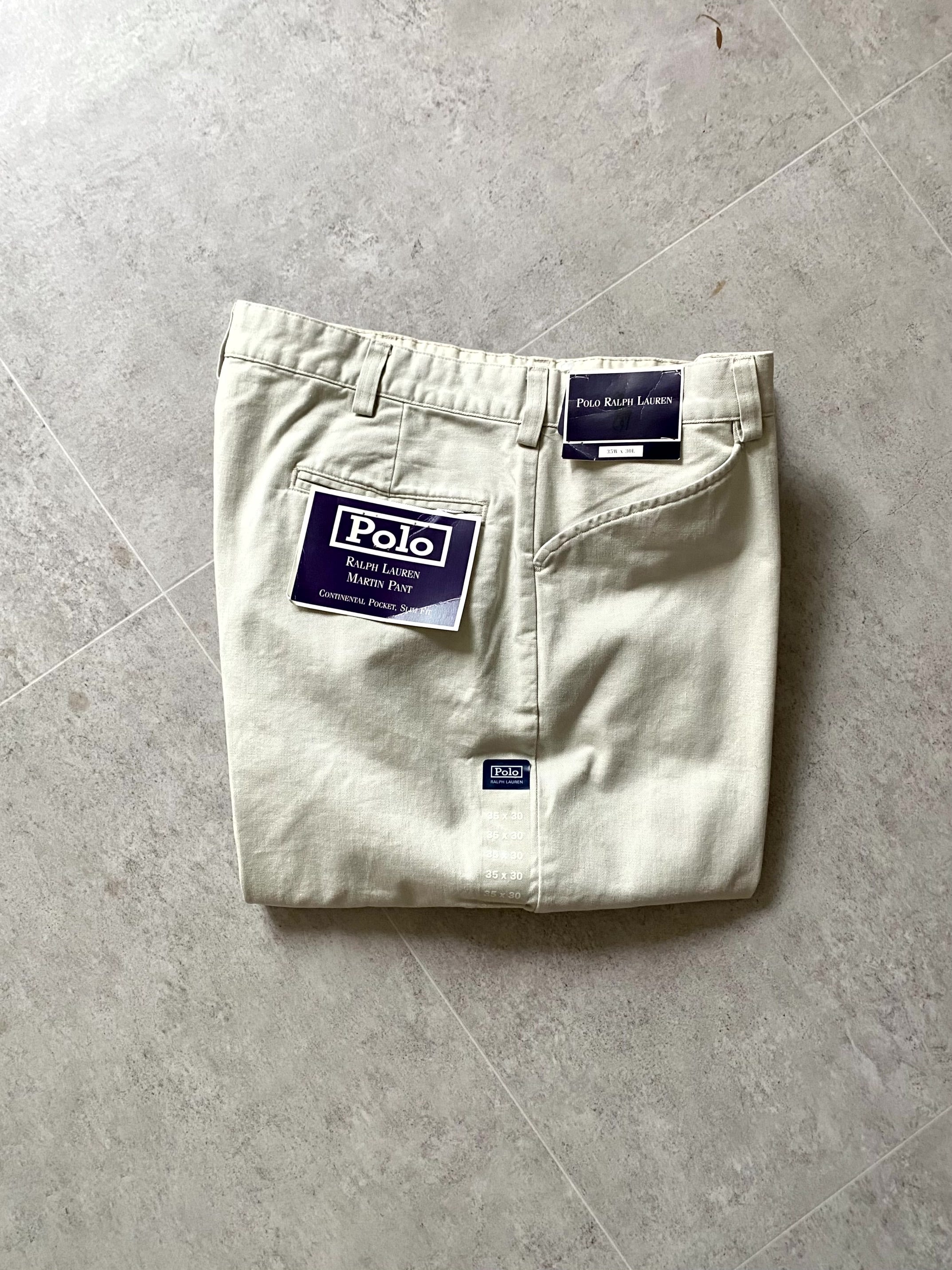 (Deadstock) 90&#039;s Polo Ralph Lauren &#039;MARTIN PANT&#039; 34 Size Made In U.S.A. - 체리피커