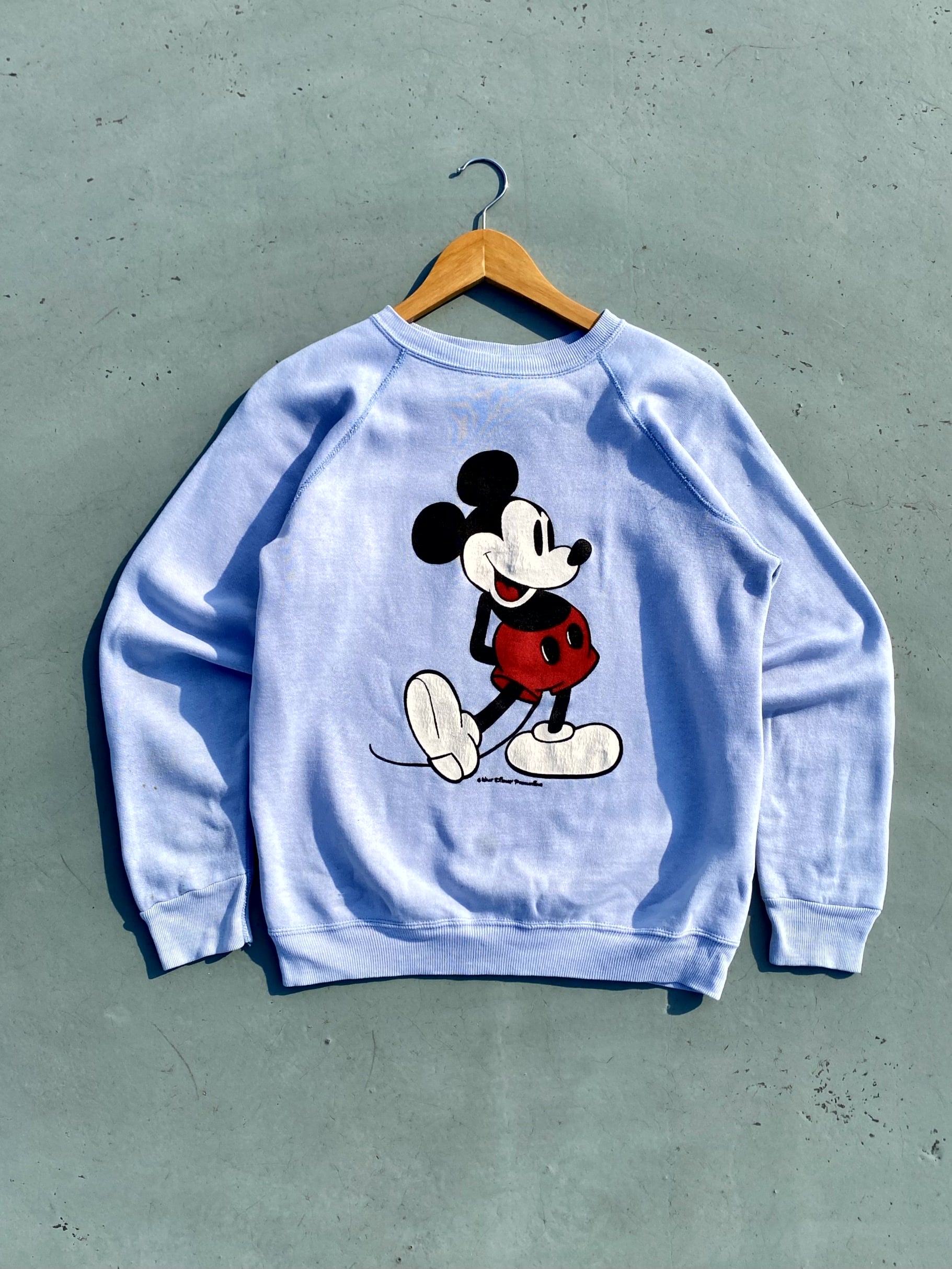 70&#039;s Walt Disney Original Mickey Mouse Sweatshirt M(~100) - 체리피커