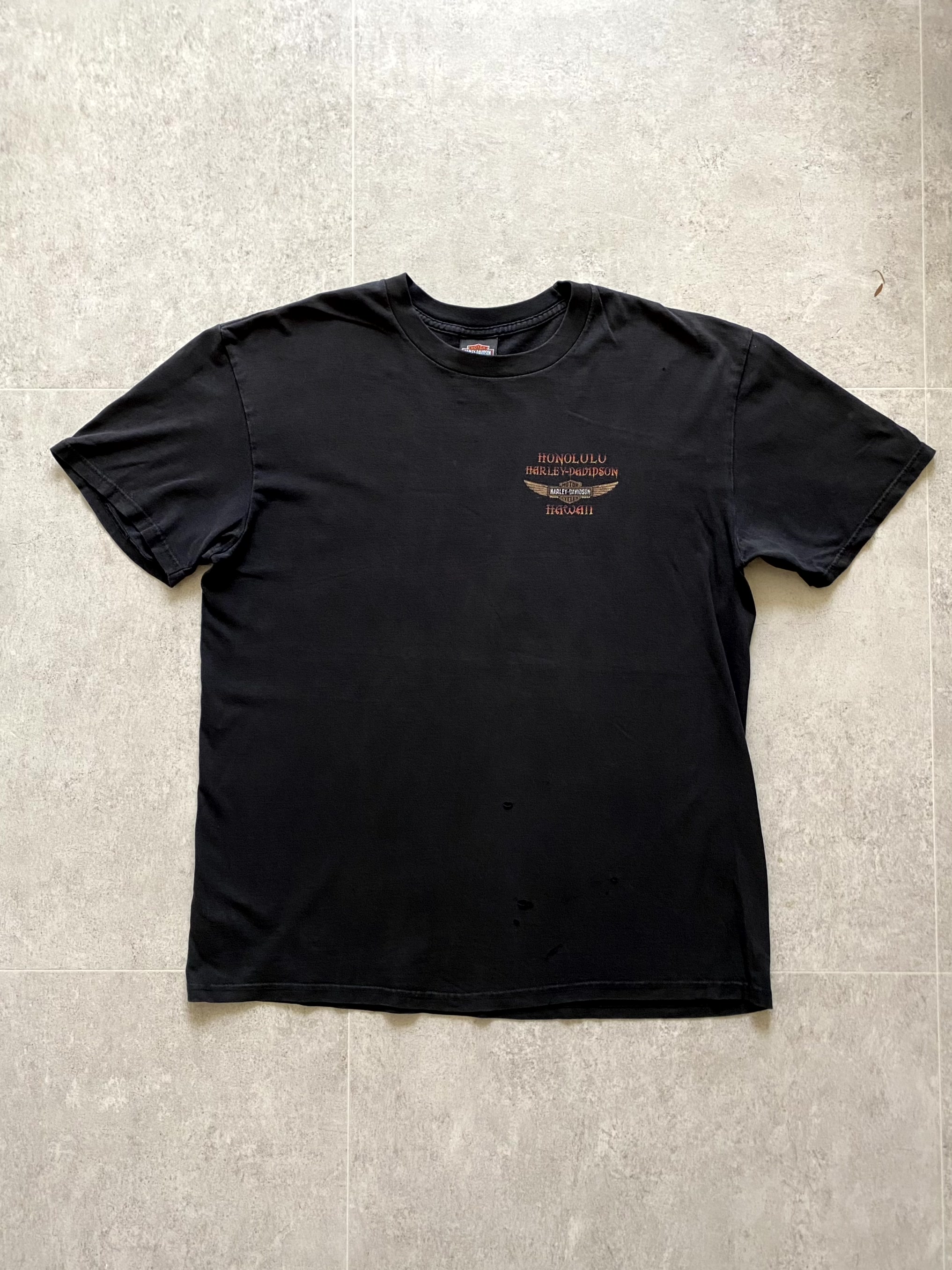 Harley Davidson &#039;Honolulu&#039; Short Sleeve T-Shirt XL(100~105) - 체리피커
