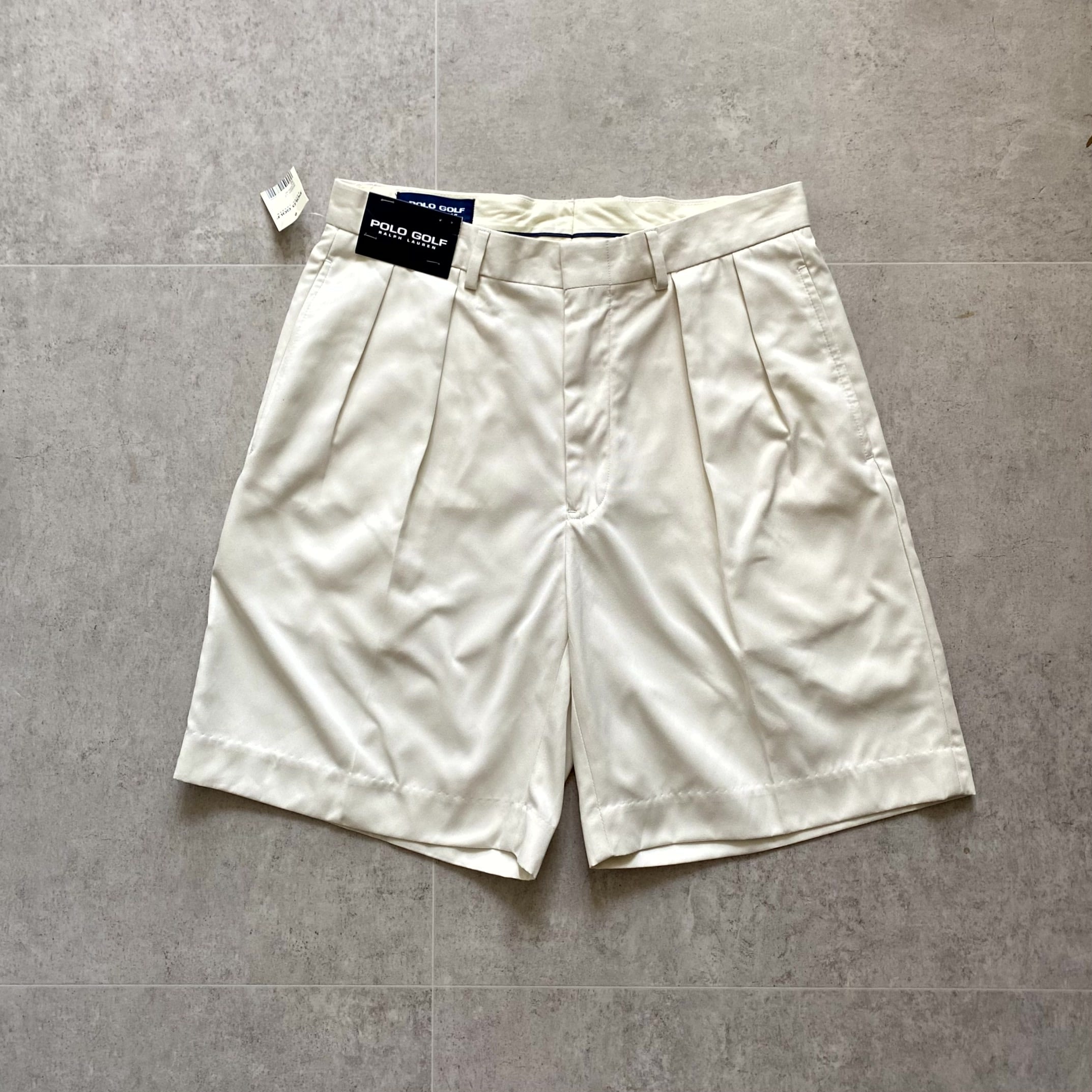 (Deadstock) 90&#039;s Polo Golf  Ivory Shorts 30 Size - 체리피커
