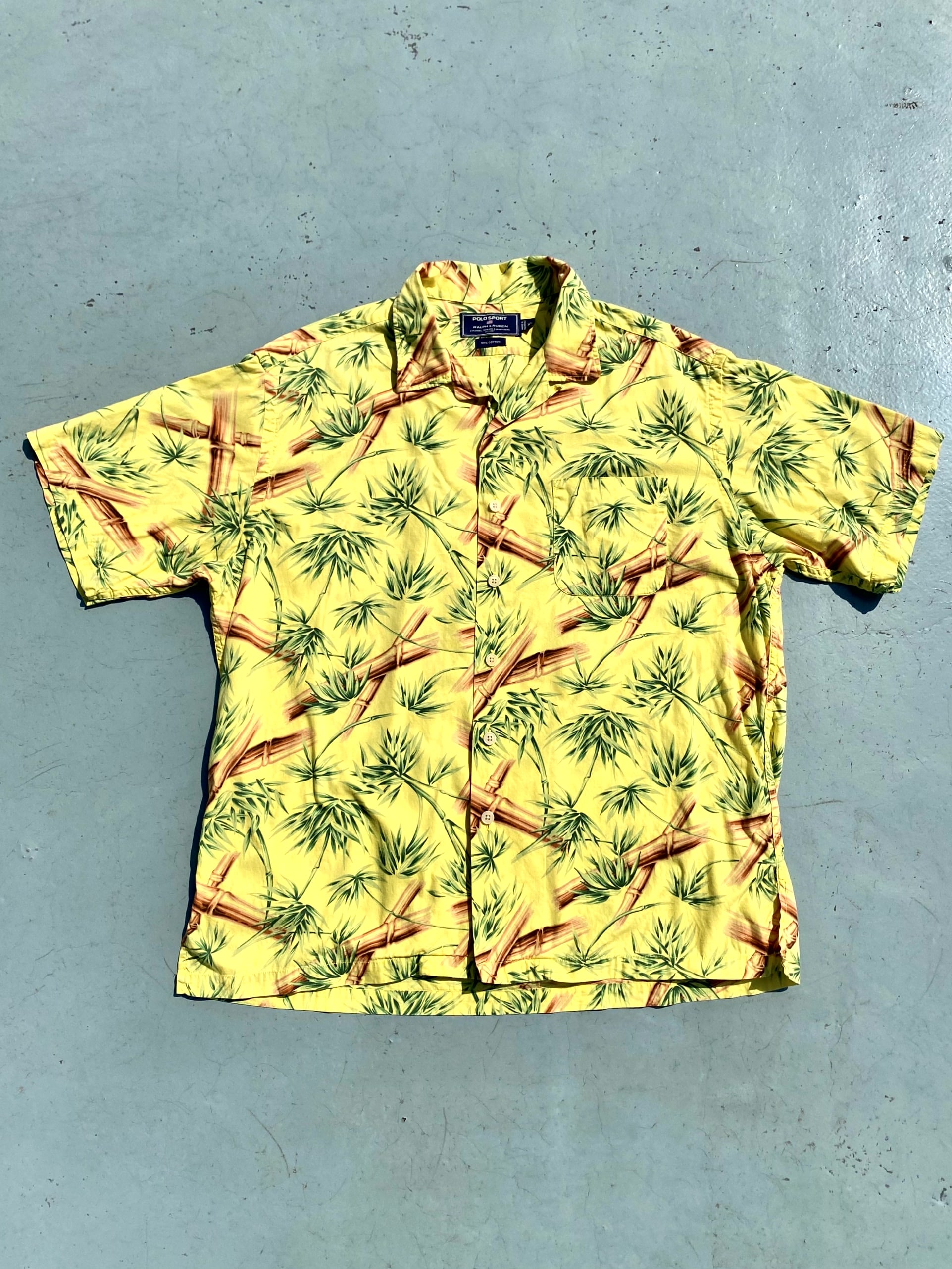 90&#039;s Polo Sport Cotton Hawaiian Shirt XL(Loose 105) - 체리피커