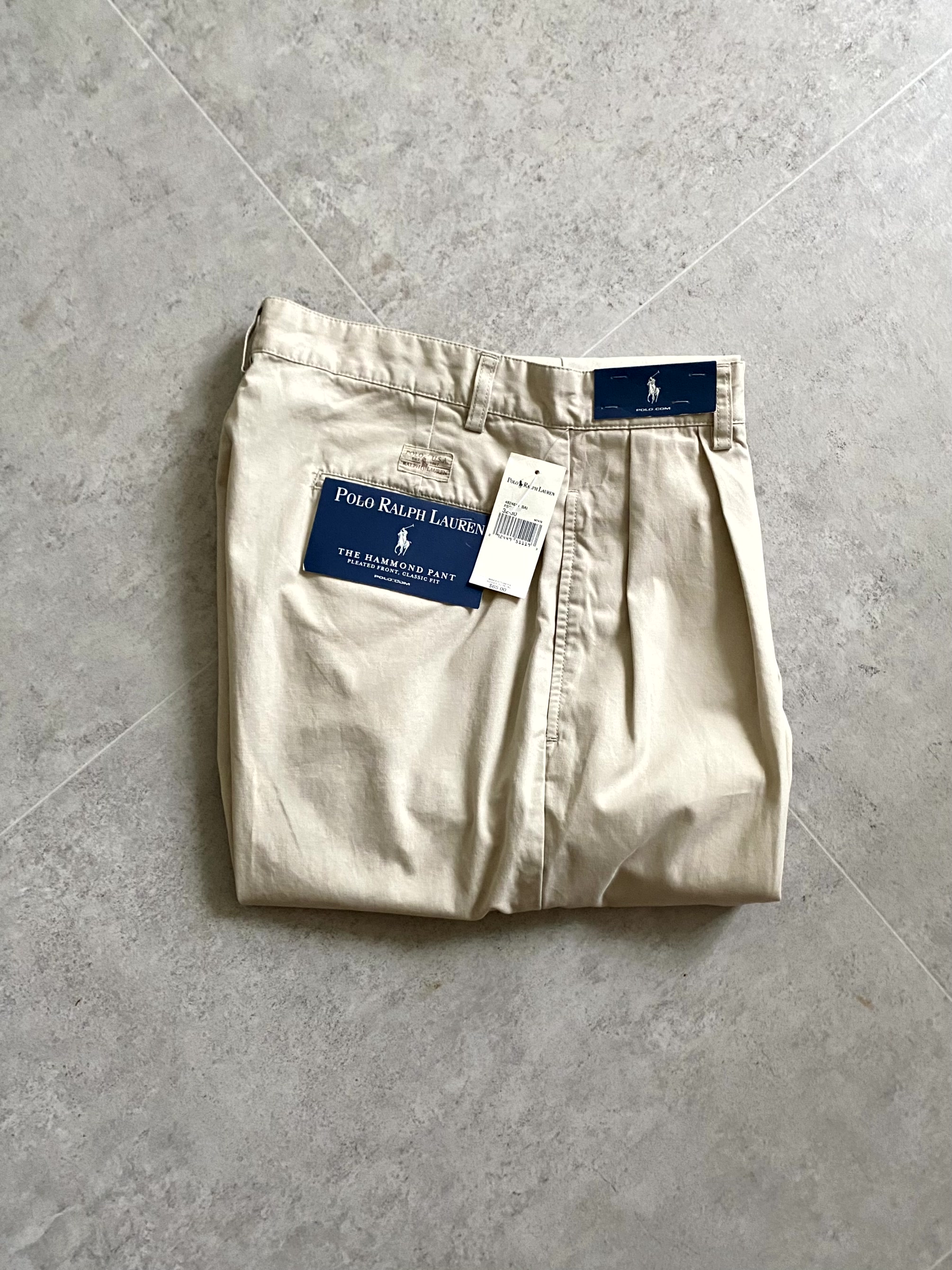(Deadstock) 00&#039;s Polo Ralph Lauren &#039;HAMMOND&#039; Classic Pants 31~32 Size - 체리피커