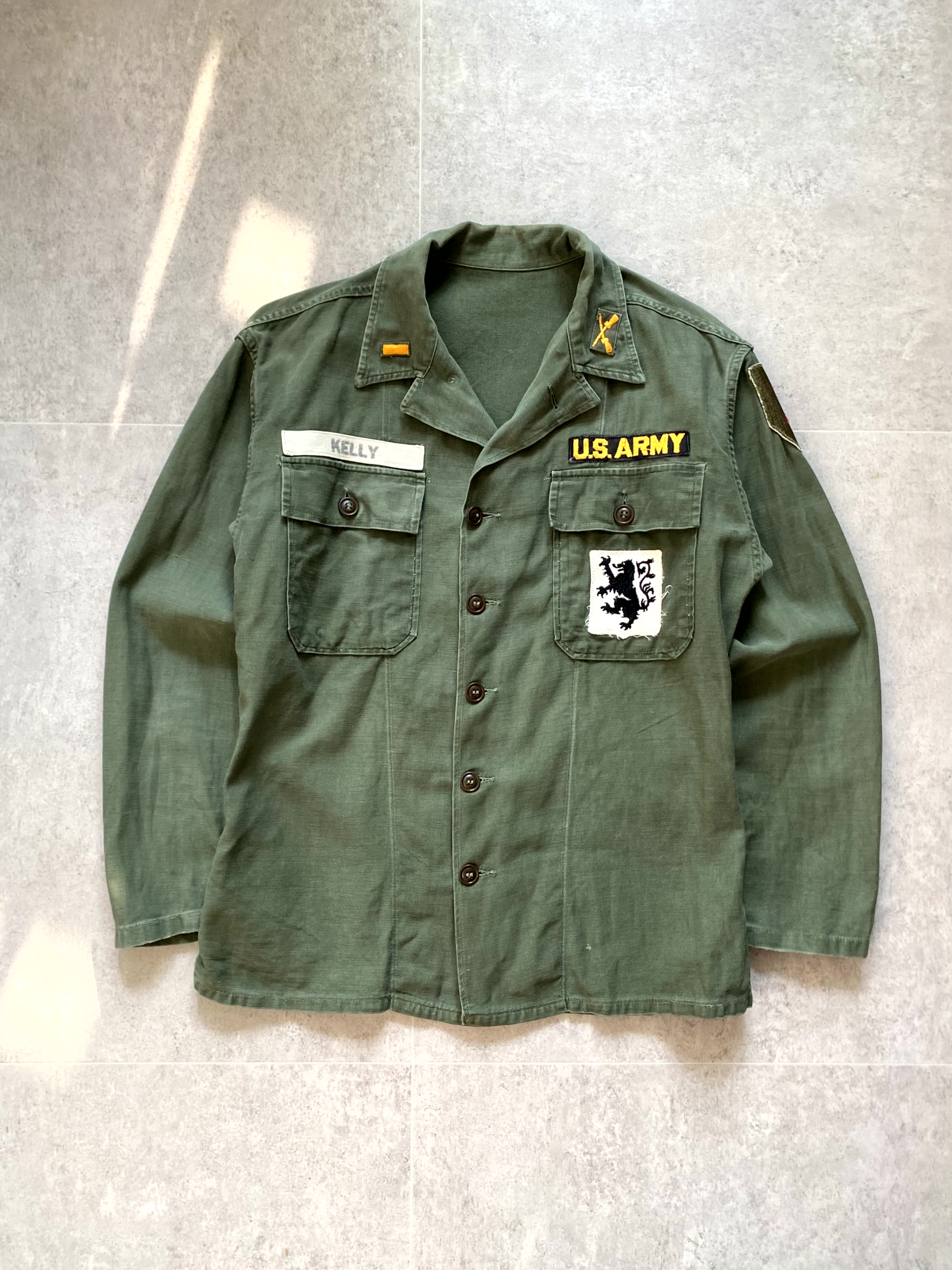 50&#039;s U.S. Army OG 107 Fatigue Shirt 100 Size - 체리피커
