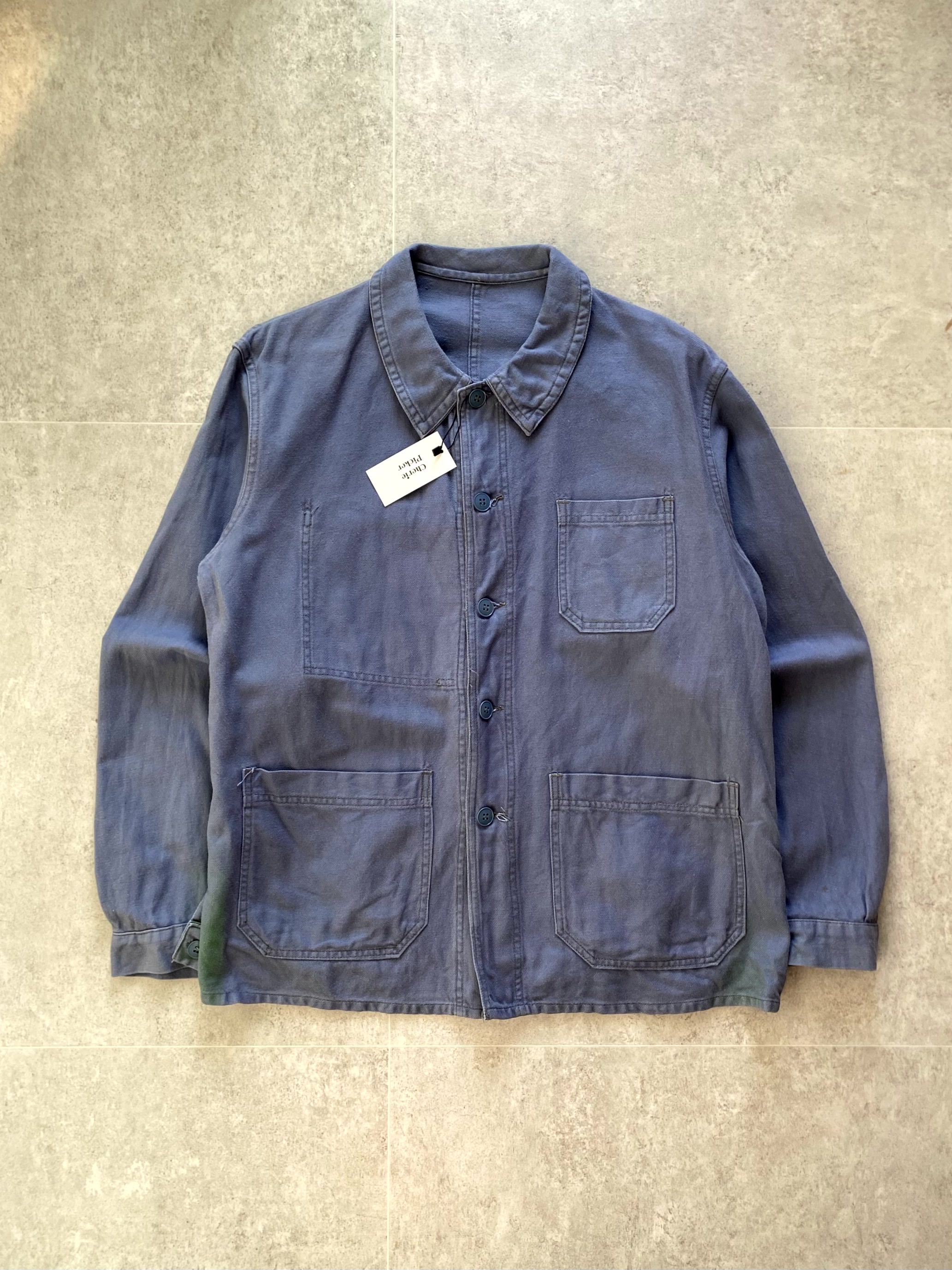 60~70&#039;s Vintage French Work Jacket 100~103 Size #7 - 체리피커