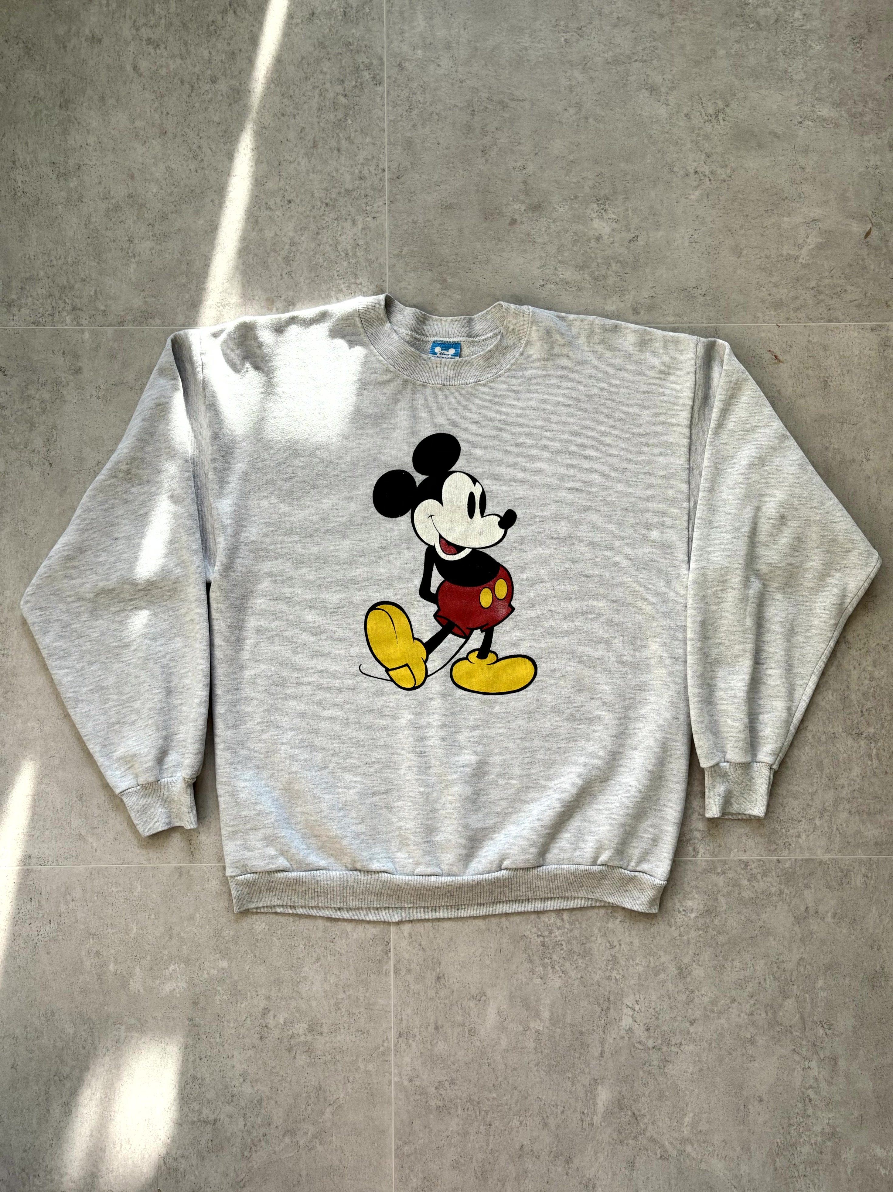 80&#039;s Walt Disney Original Mickey Mouse Sweatshirt XL(~105) - 체리피커