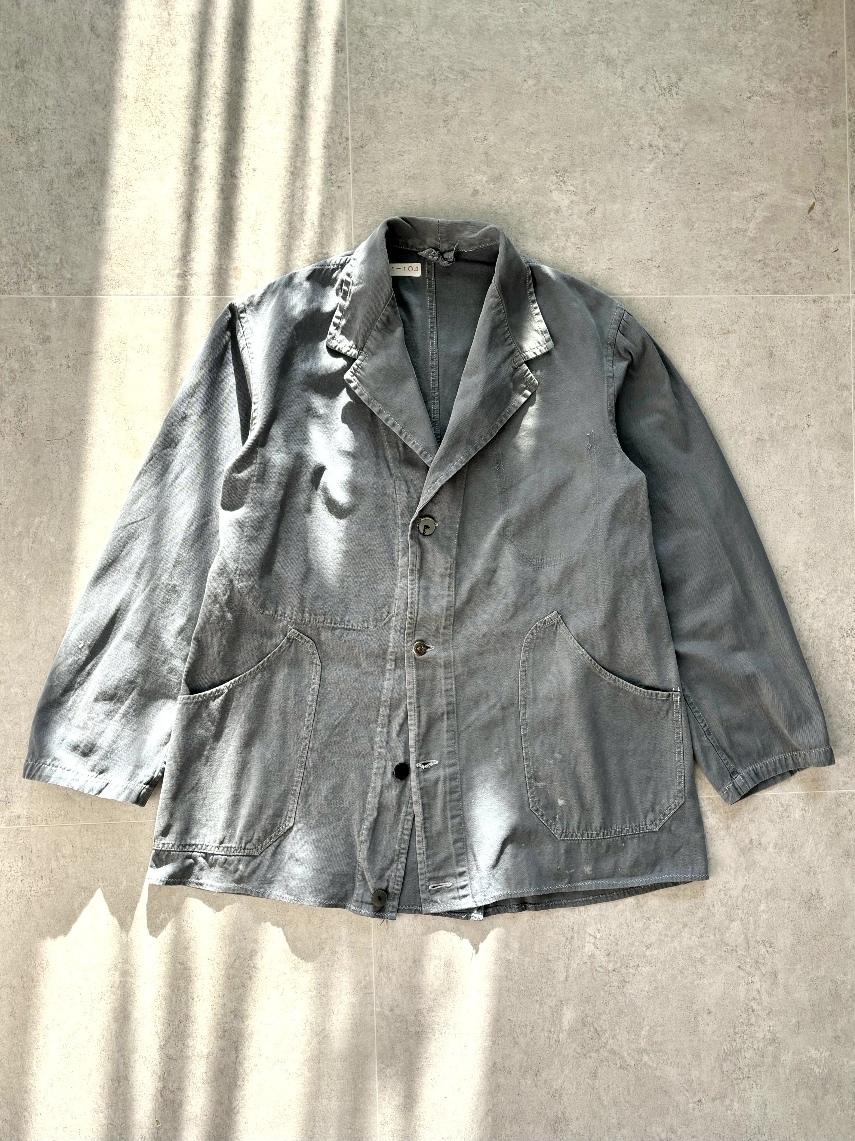 60&#039;s European Vintage Work Jacket 100~103 Size - 체리피커
