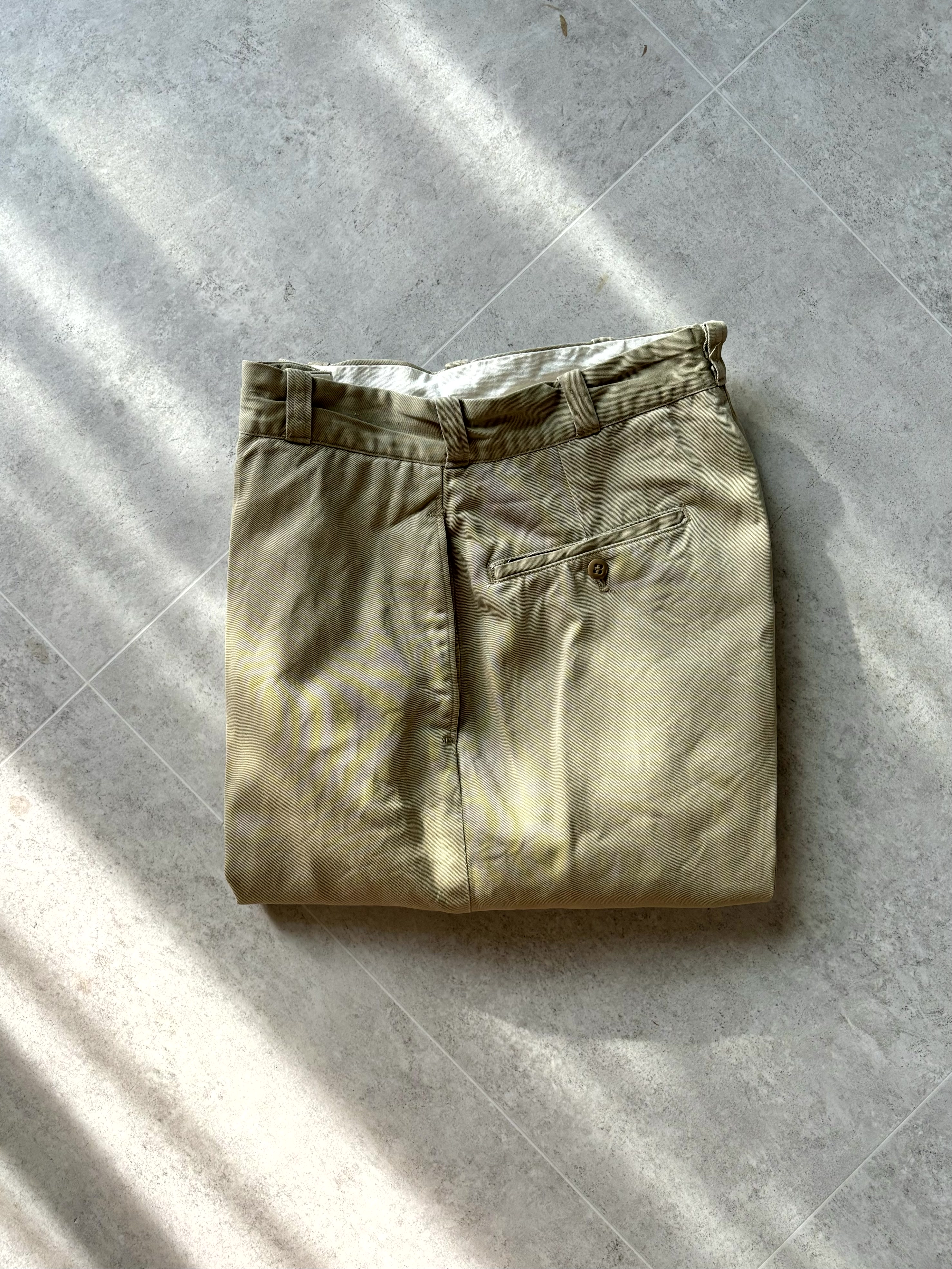 60&#039;s U.S. Army Khaki Officer Chino Trousers 29 Size - 체리피커