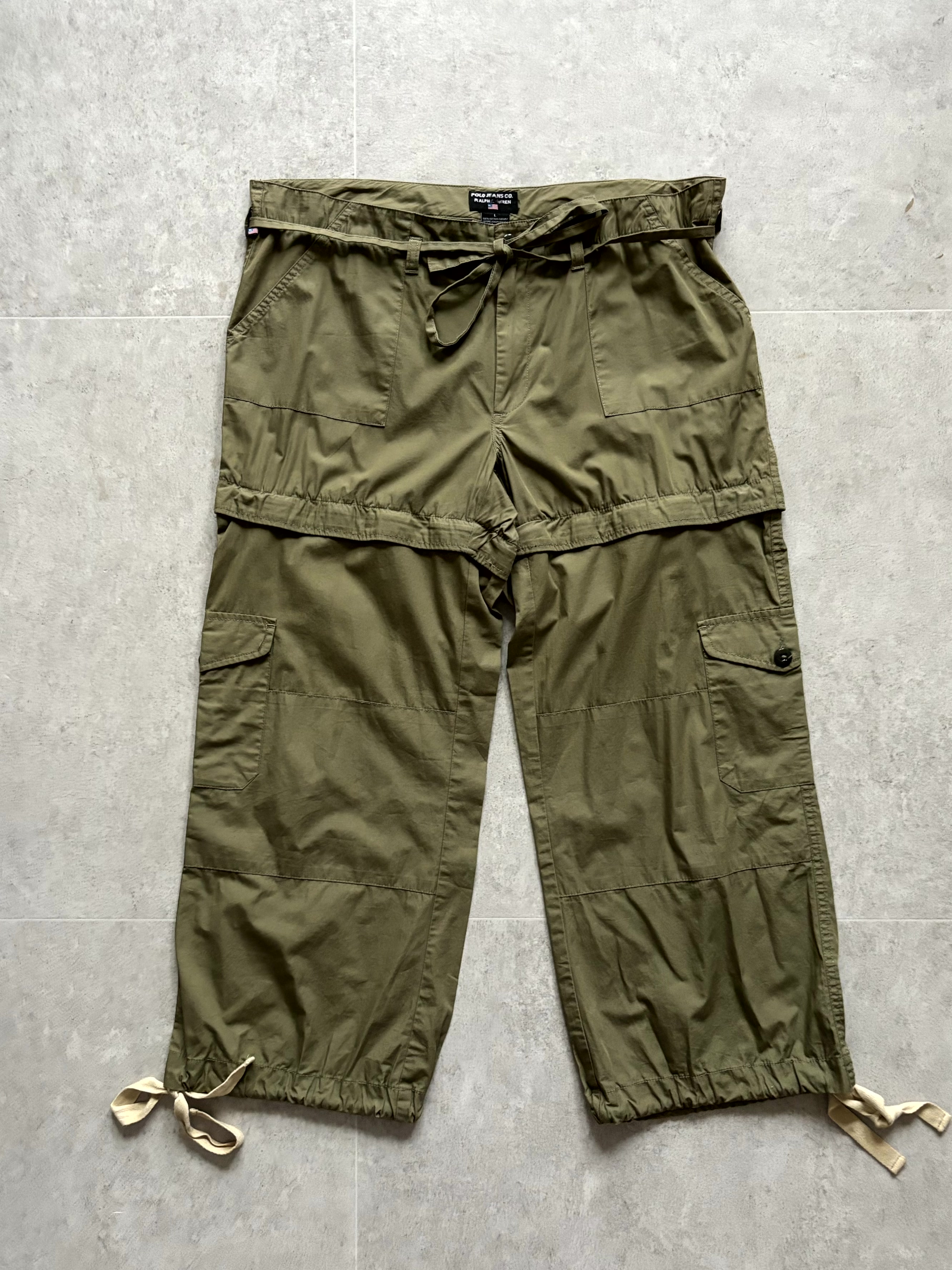 90&#039;s Polo Jeans Co. Military Flight Detail Pants L(34~38) - 체리피커