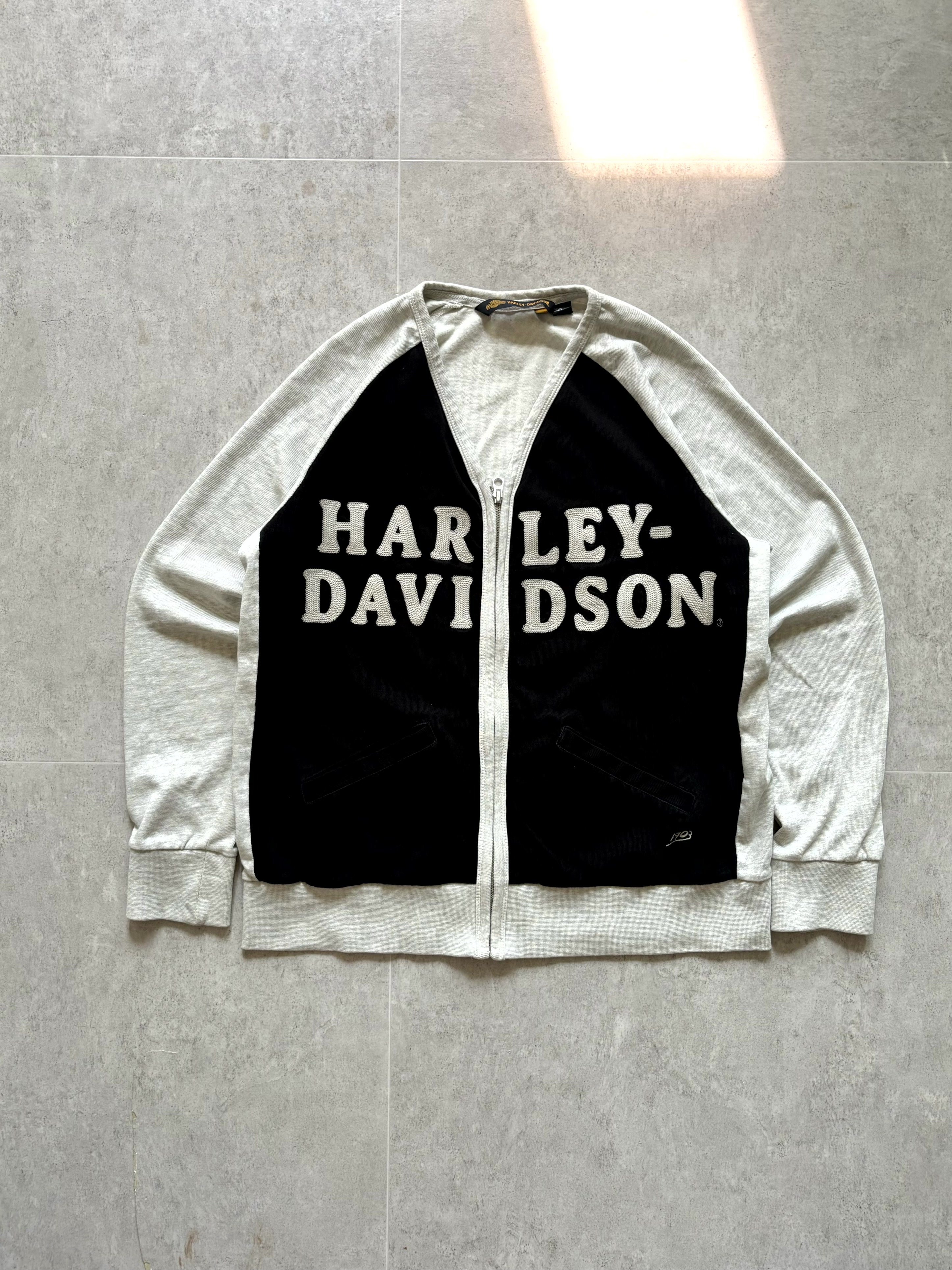 Harley Davidson Long Sleeve Zip-Up Knit XL(100~105) - 체리피커