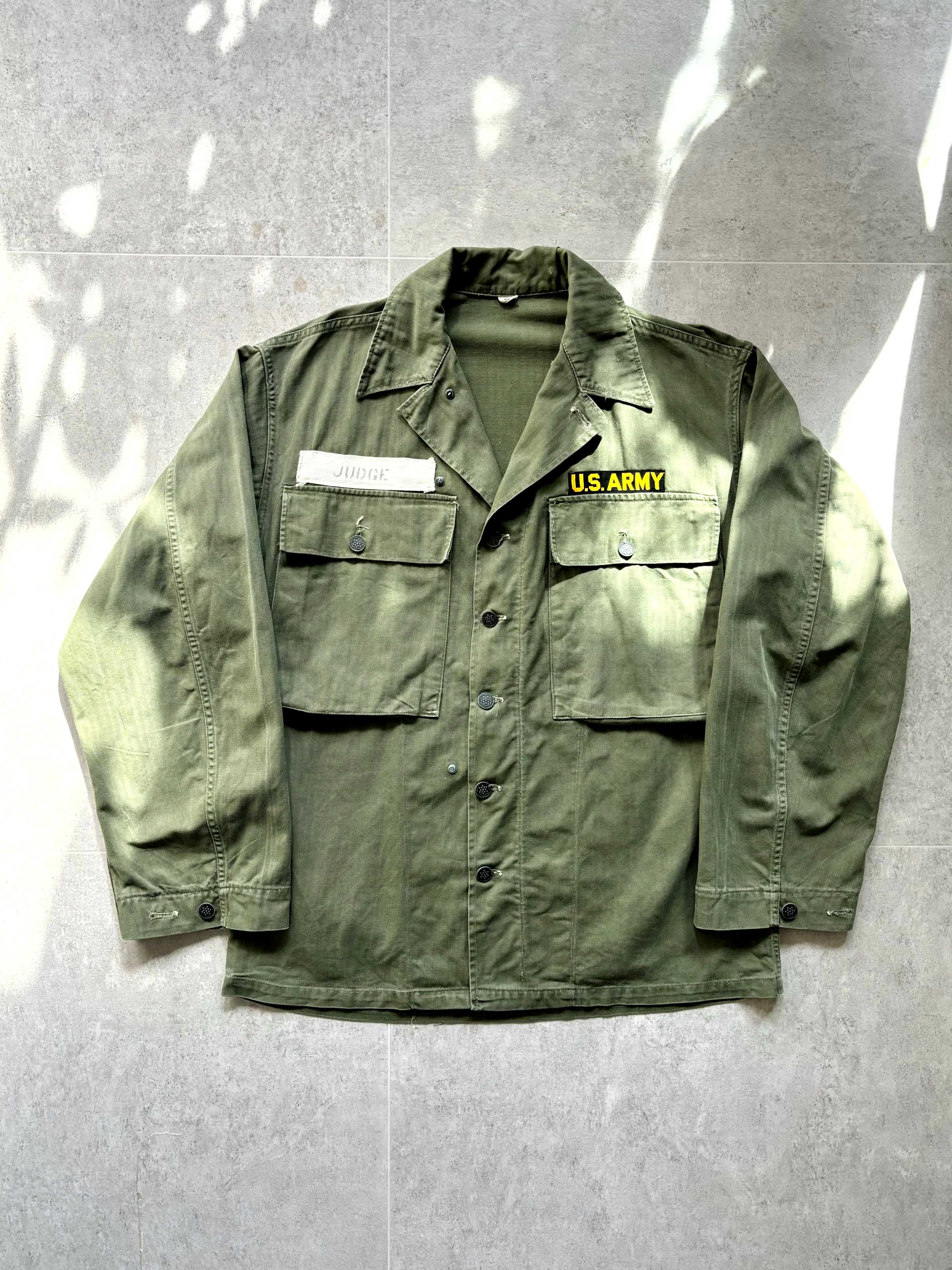 40&#039;s WW2 U.S. Army M-43 HBT Shirt 36R(100~105) - 체리피커