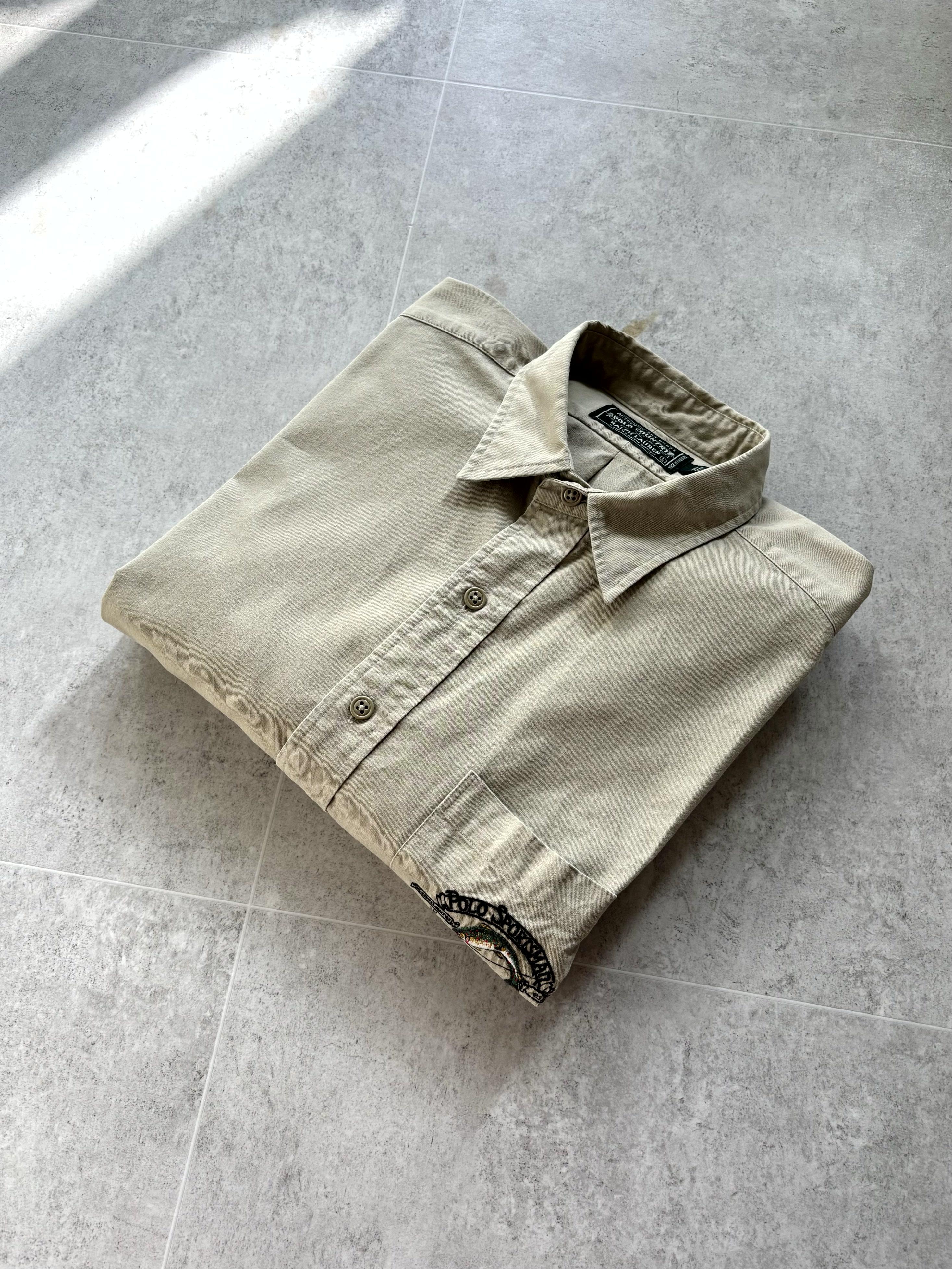 90&#039;s Polo Country Cotton Shirt L(105~108) - 체리피커