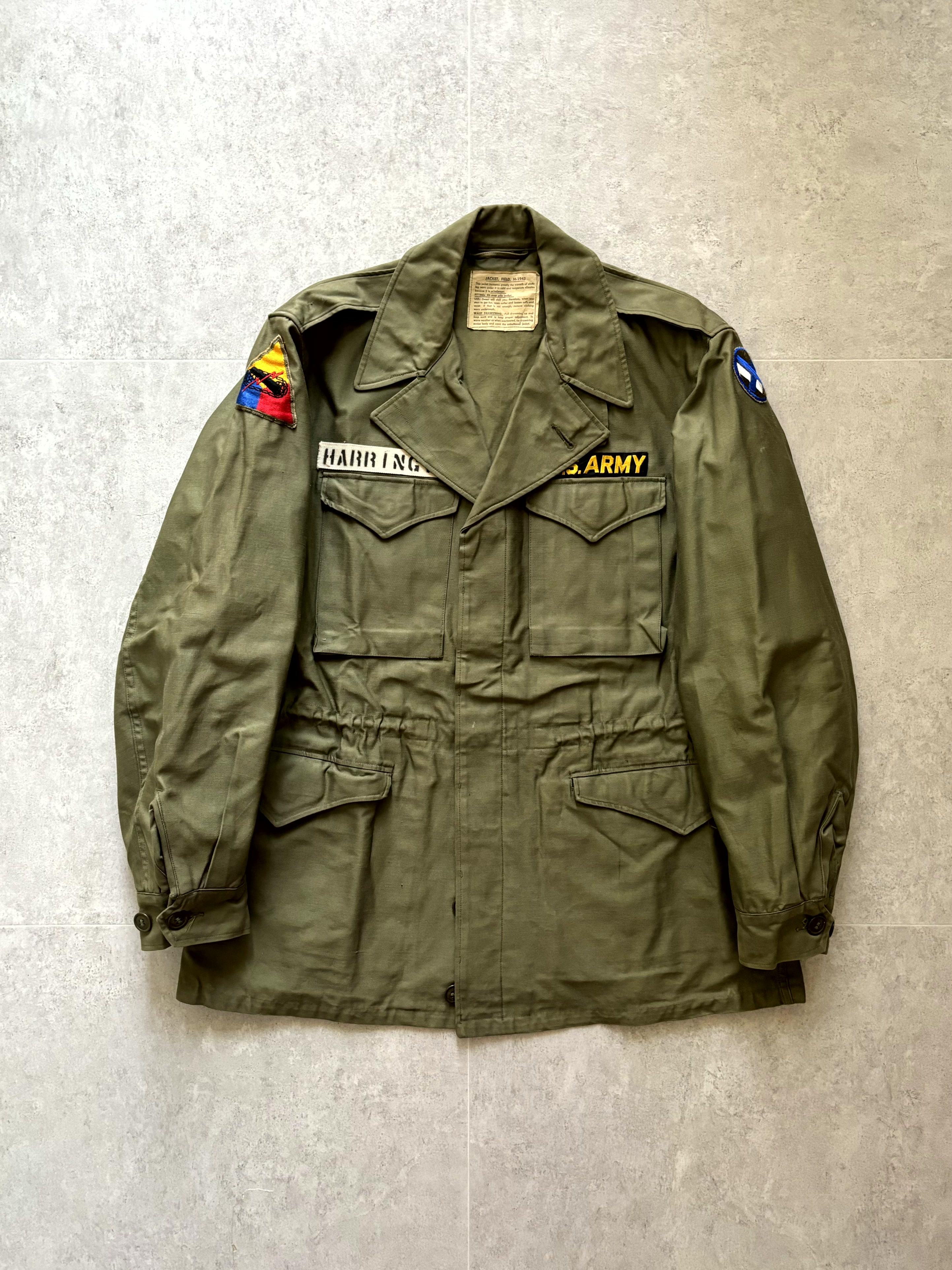 40&#039;s WW2 U.S. Army M-43 Field Jacket 38L(~105) - 체리피커
