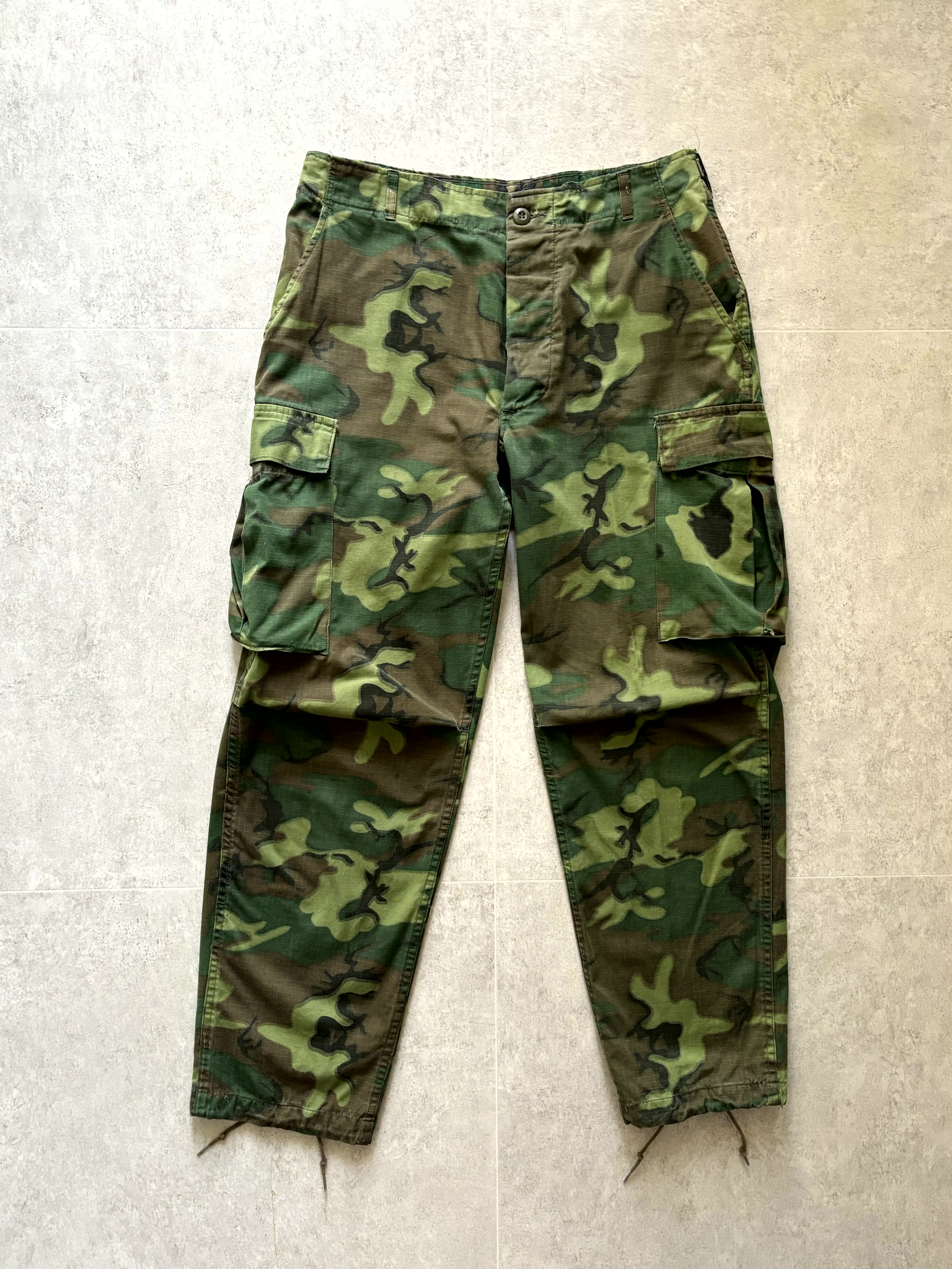70&#039;s U.S. Army Hot Weather ERDL Camo Field Pants M-R(32~34) - 체리피커