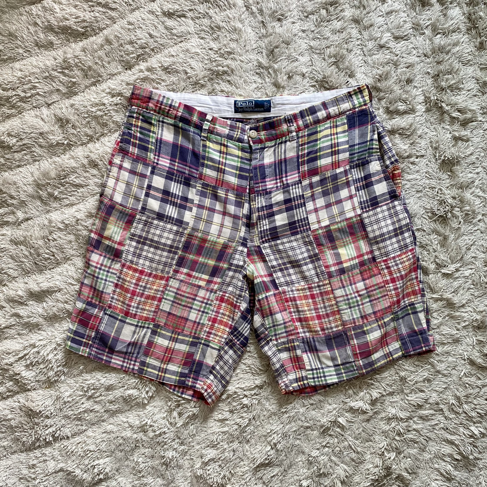 Polo Ralph Lauren Madras Check Patchwork Shorts 34(33) - 체리피커