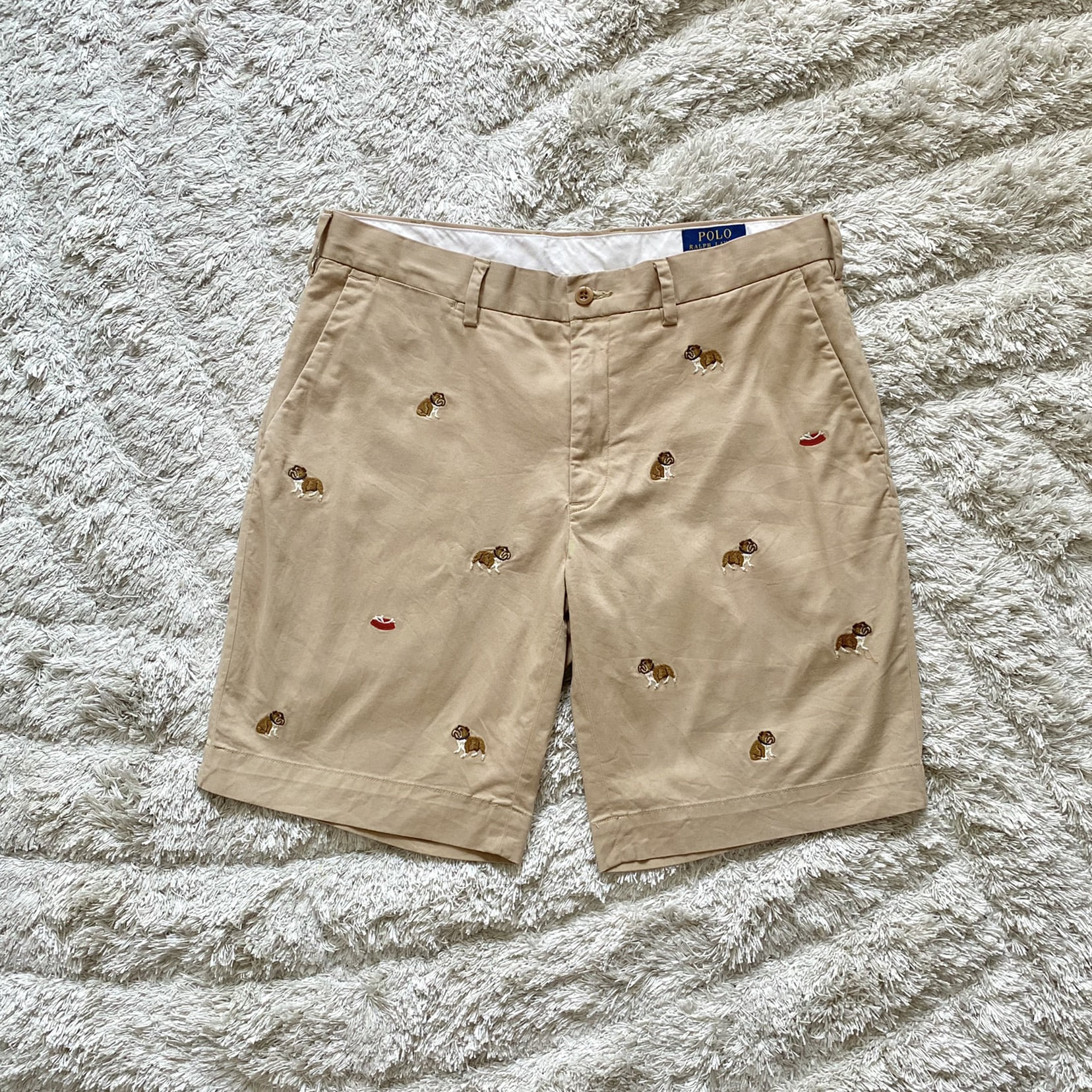 Polo Ralph Lauren Bulldog Embroidered Shorts 32 - 체리피커