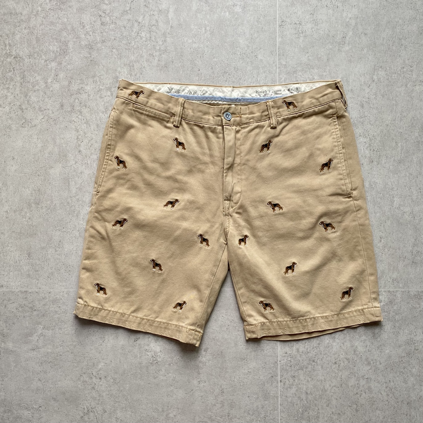 Polo Ralph Lauren Hound Dog Embroidered Shorts 34 - 체리피커