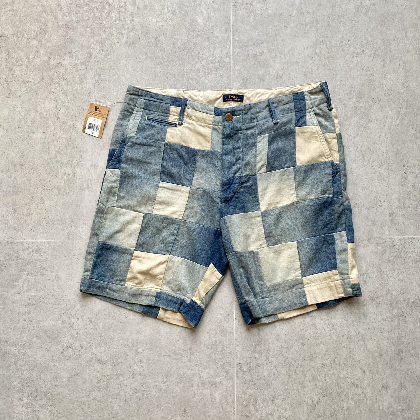 Polo Ralph Lauren Blue Patchwork Shorts 34 - 체리피커