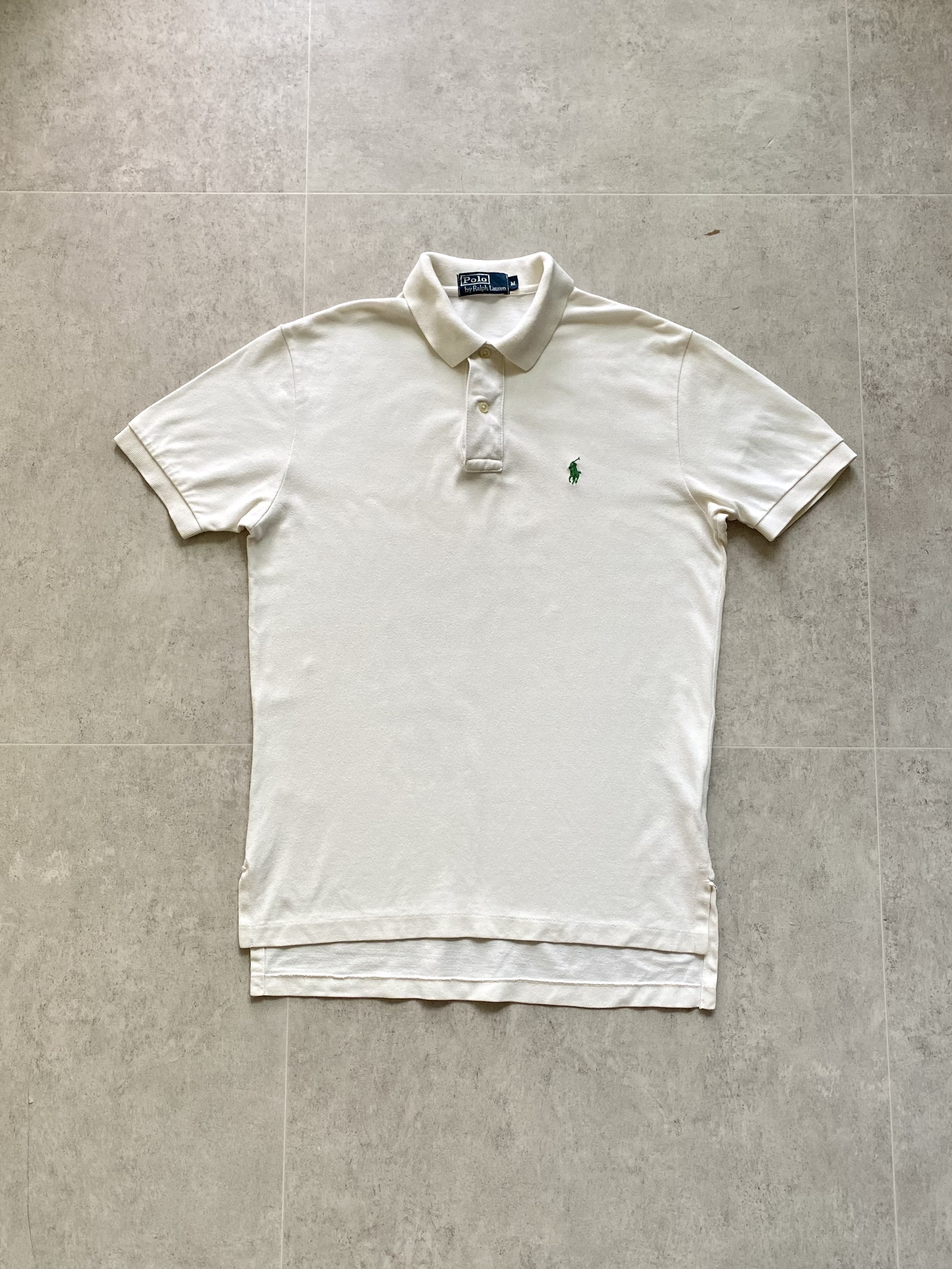 Polo Ralph Lauren White Pique Shirt M(95~100) - 체리피커