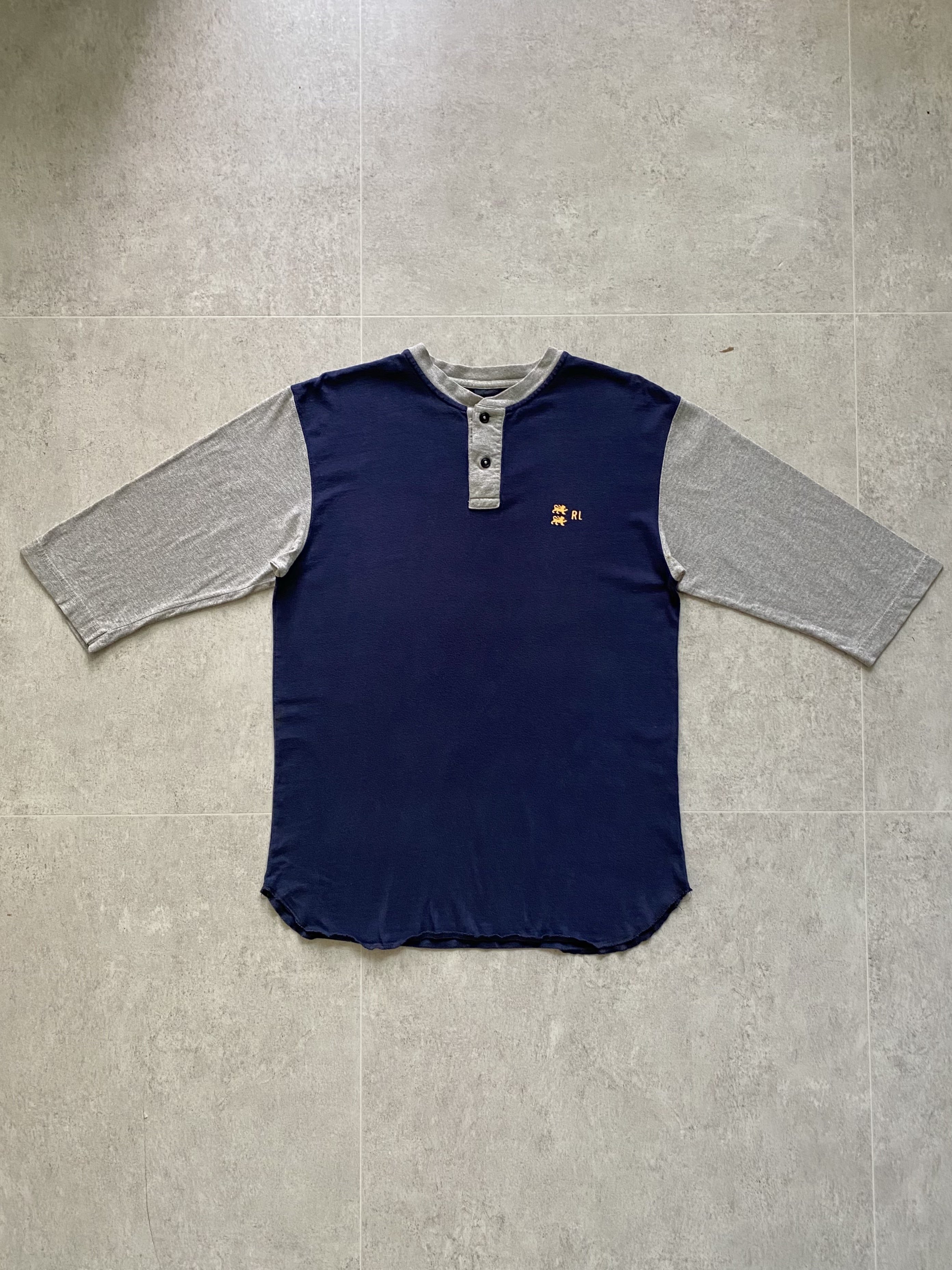 90&#039;s Polo Ralph Lauren Half Sleeve Henley Neck Shirt L(95~100) - 체리피커