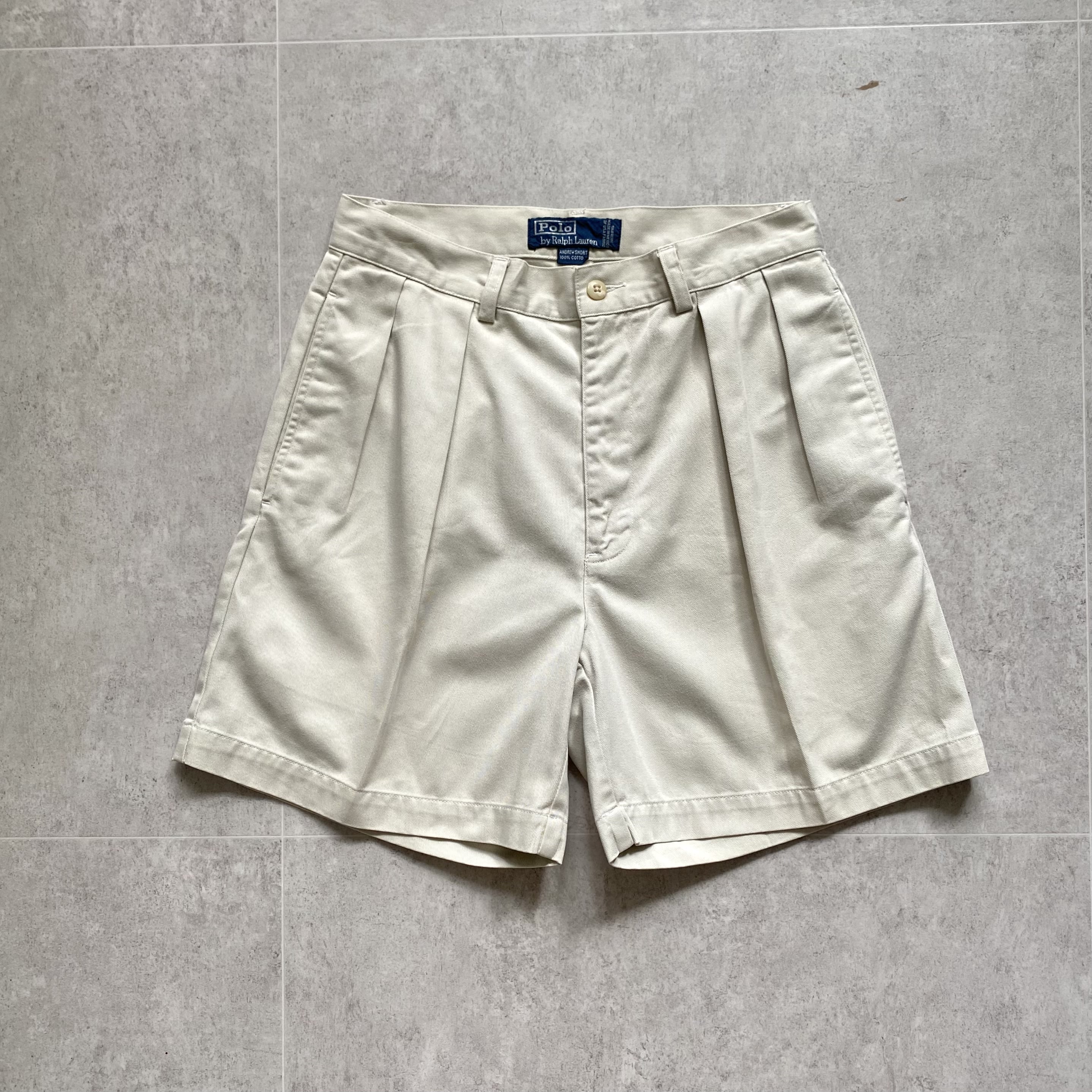 90&#039;s Polo Ralph Lauren Andrew Cotton Shorts 28~29 Size - 체리피커