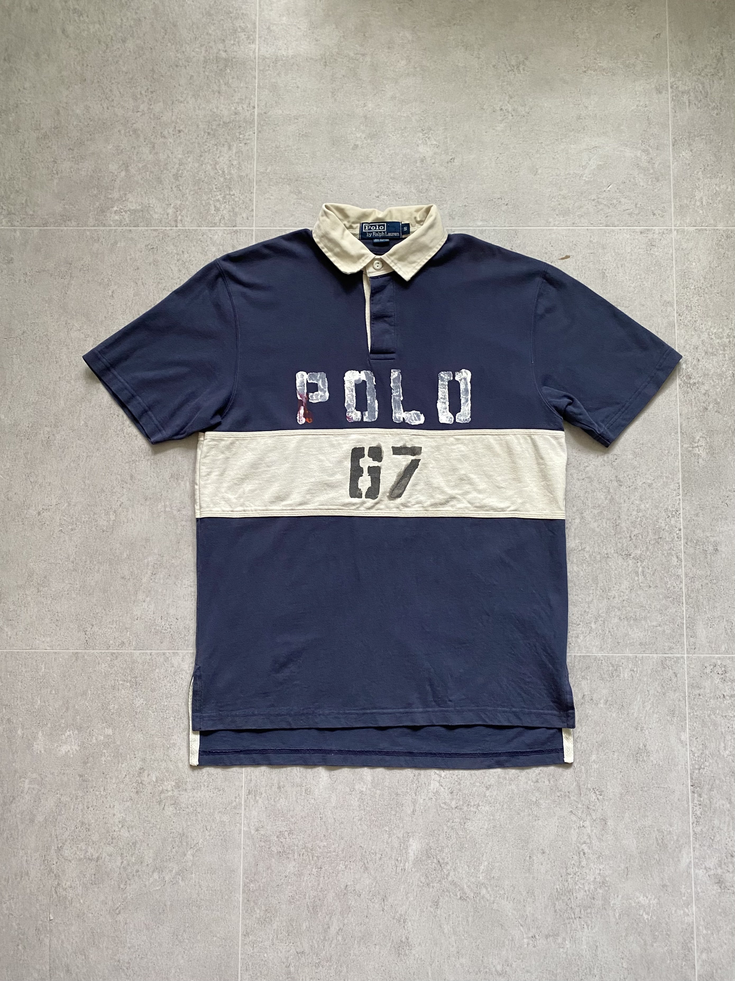 Polo Ralph Lauren Short Slv Rugby Shirt S(95~100) - 체리피커