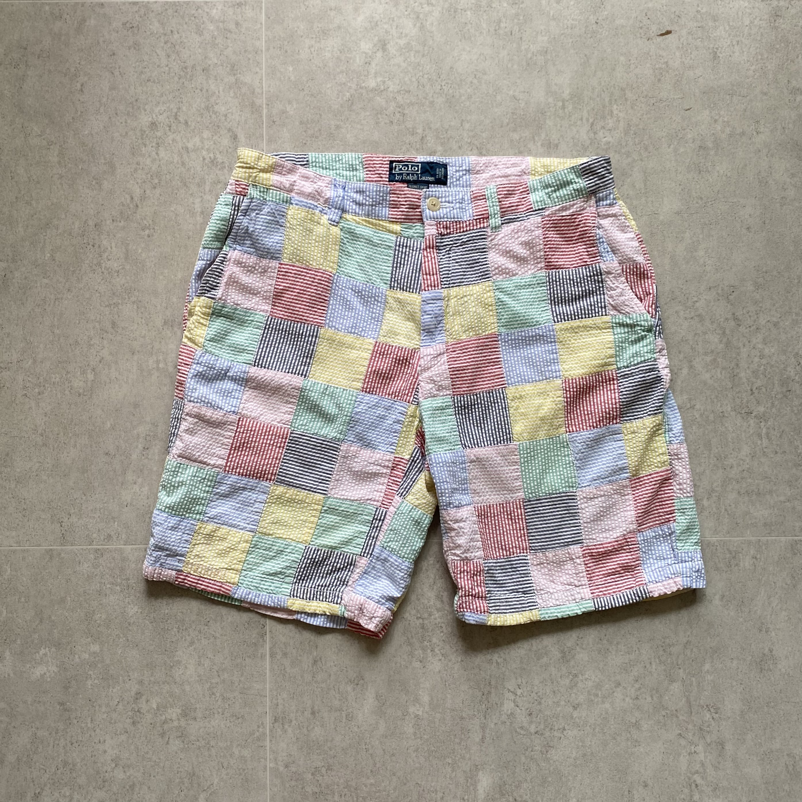 Polo Ralph Lauren Seersucker Patchwork Shorts 32 - 체리피커
