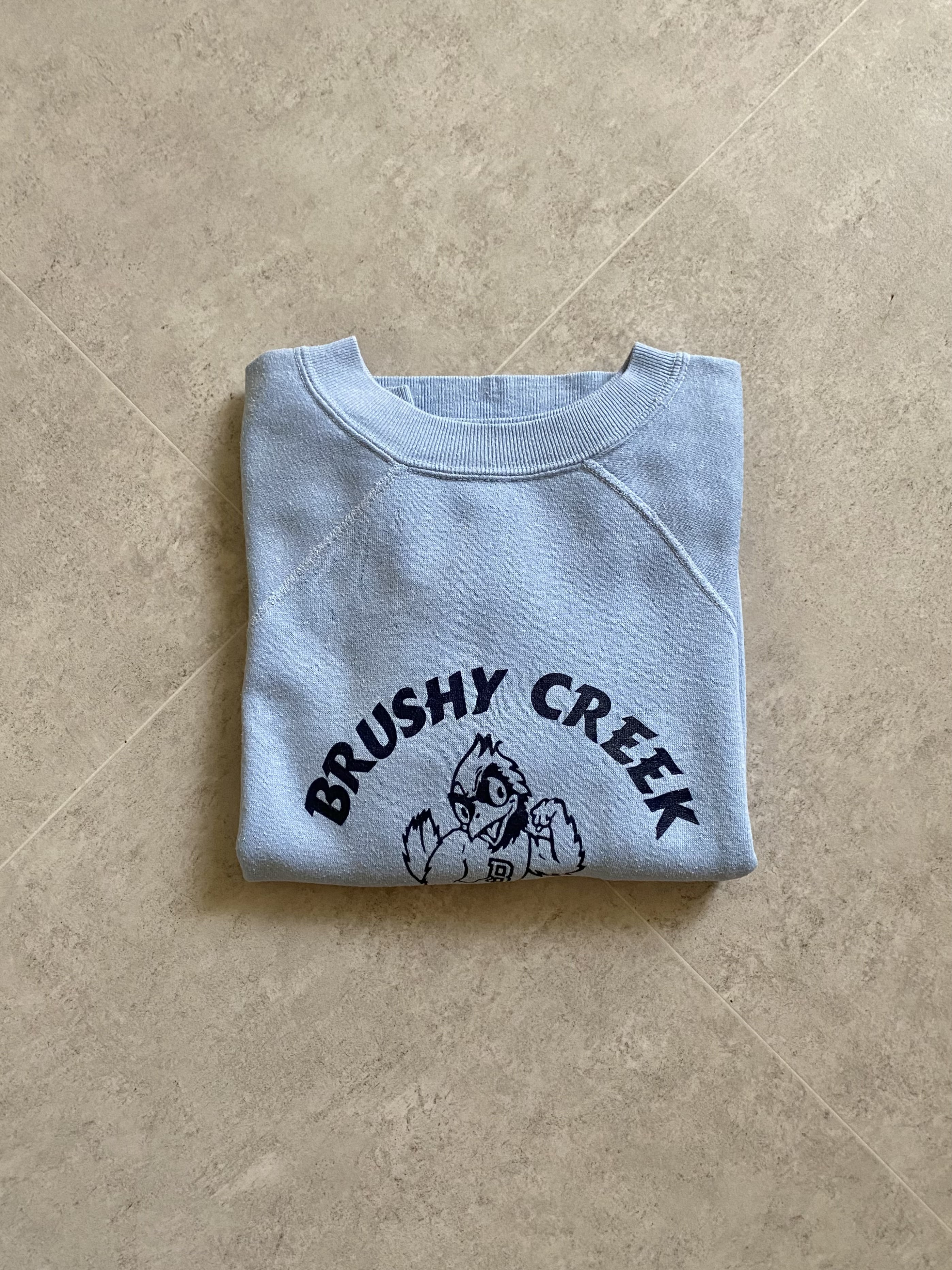 70&#039;s BRUSHY CREEK BLUEJAYS Vintage Sweatshirt 55 Size - 체리피커