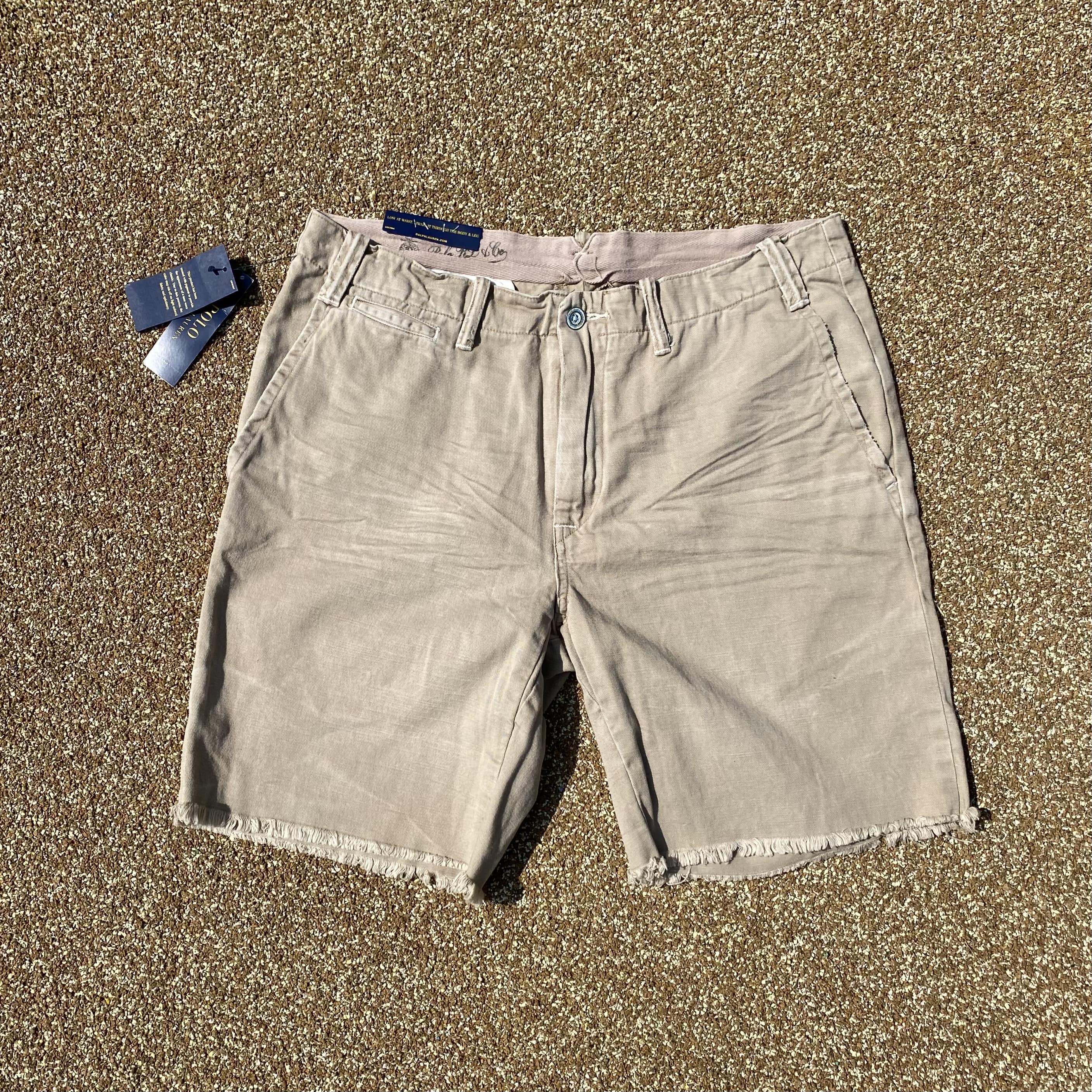 Polo Ralph Lauren Khaki Cotton Twill Shorts 34 Size - 체리피커