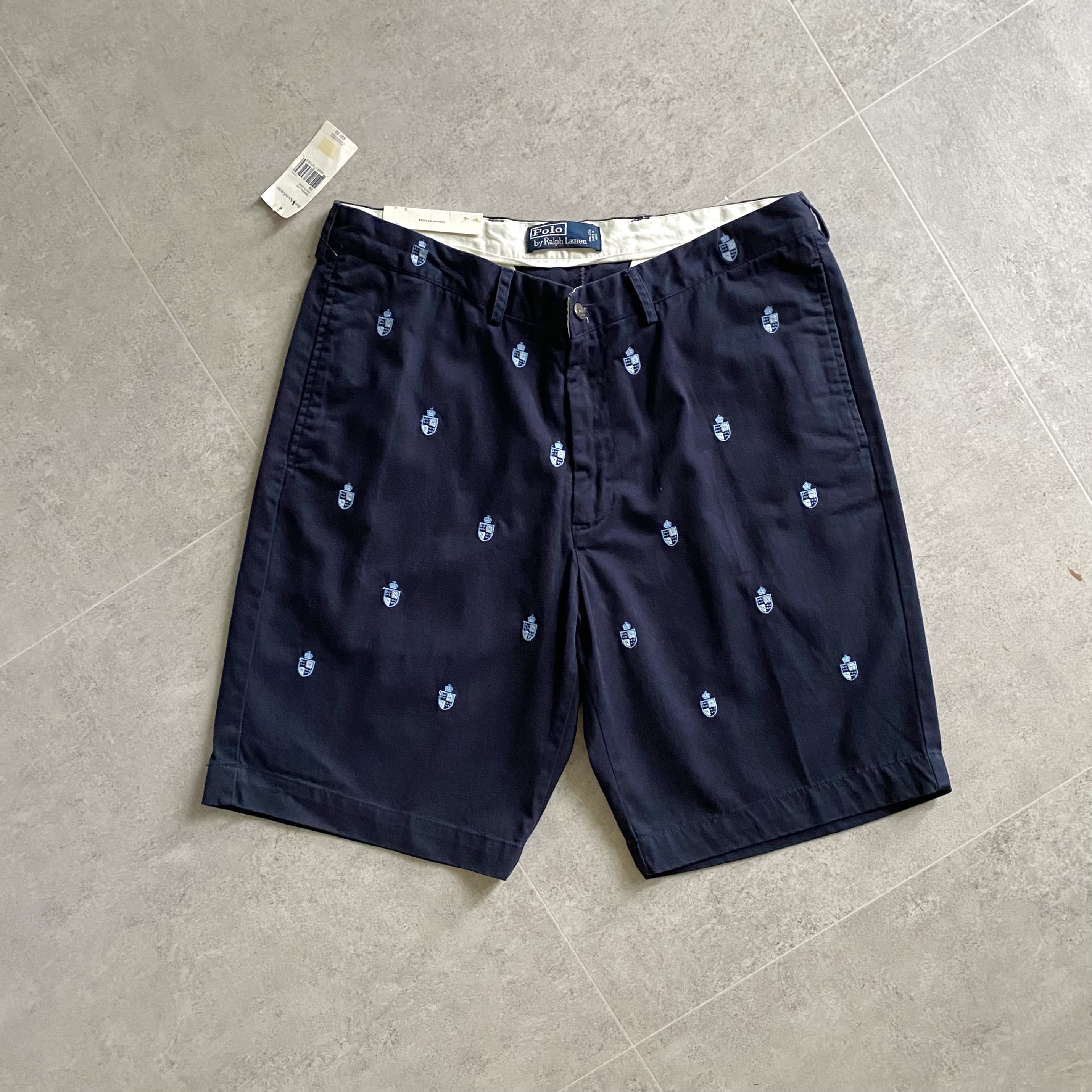 (Deadstock) Polo Ralph Lauren Embroidered Cotton Shorts 35 Size - 체리피커