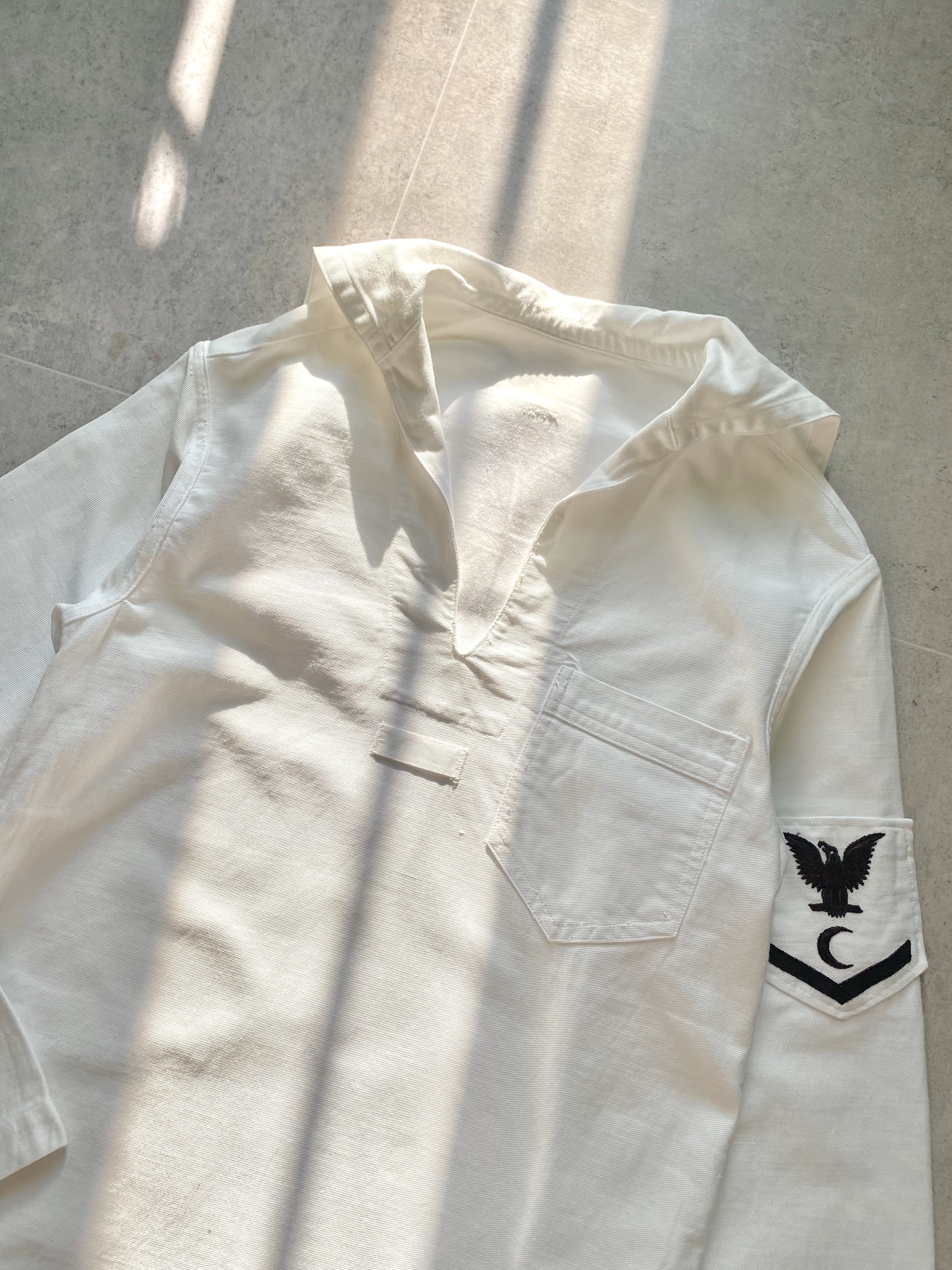 40&#039;s U.S. Navy Seaman Sailor White Uniform 90~95 - 체리피커