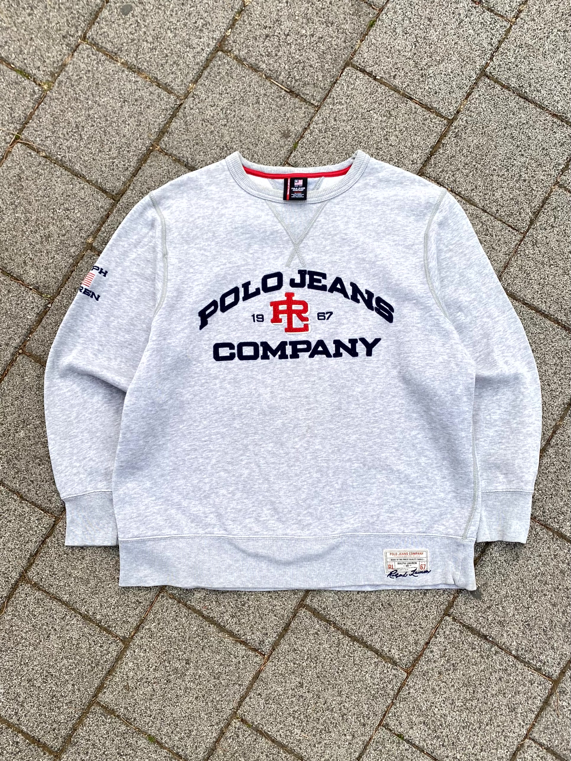 90&#039;s Polo Jeans Spell Out Sweatshirt M(100~105) - 체리피커