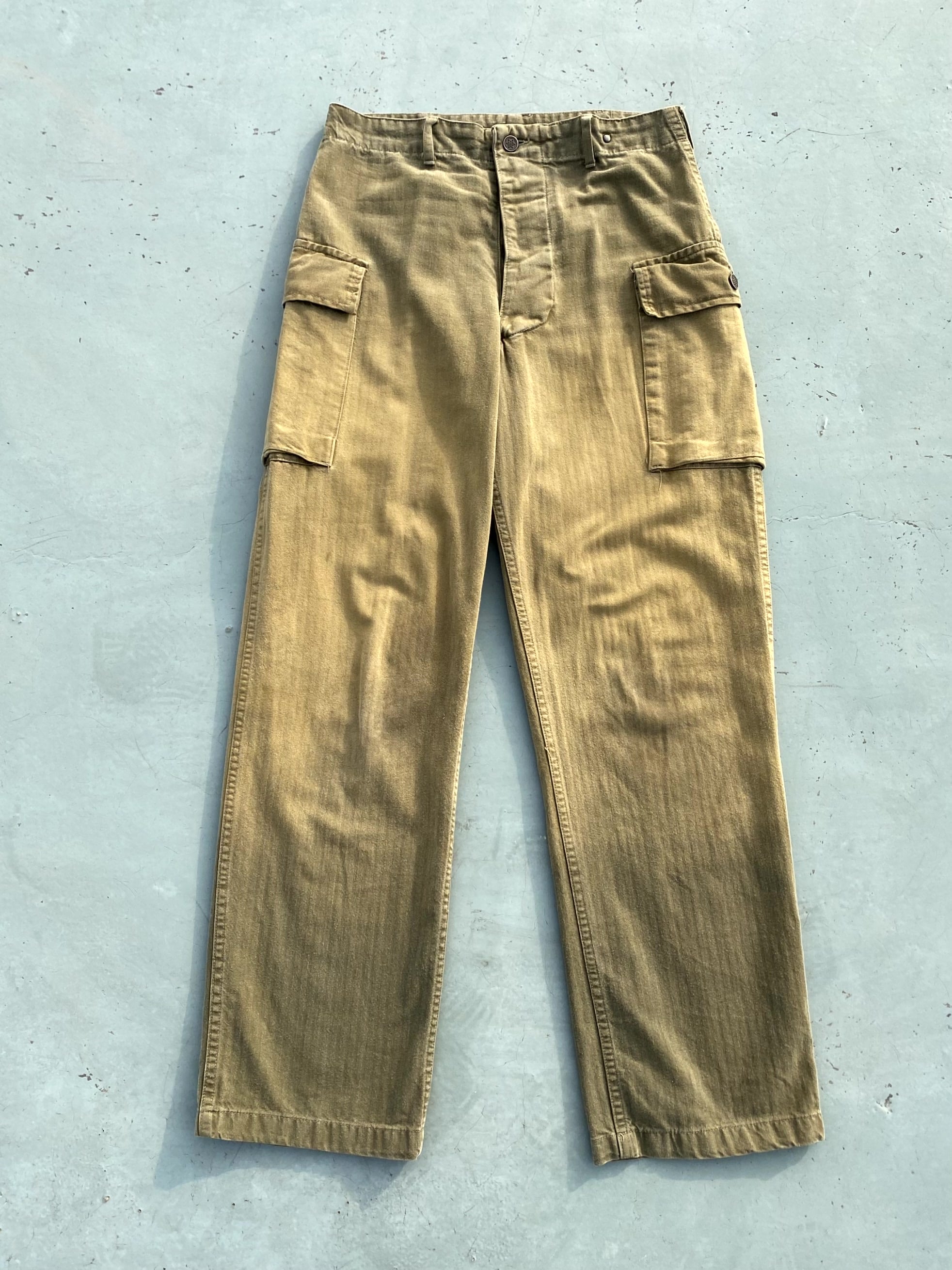 40&#039;s WW2 U.S. Army M-43 HBT Trousers 30 Size - 체리피커