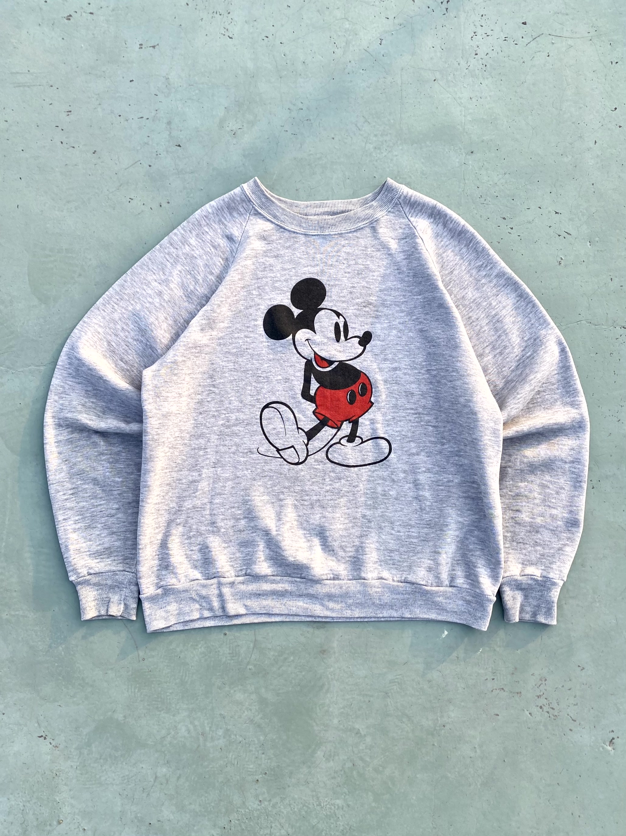 80&#039;s Walt Disney Original Mickey Mouse Sweatshirt XL(100~105) - 체리피커