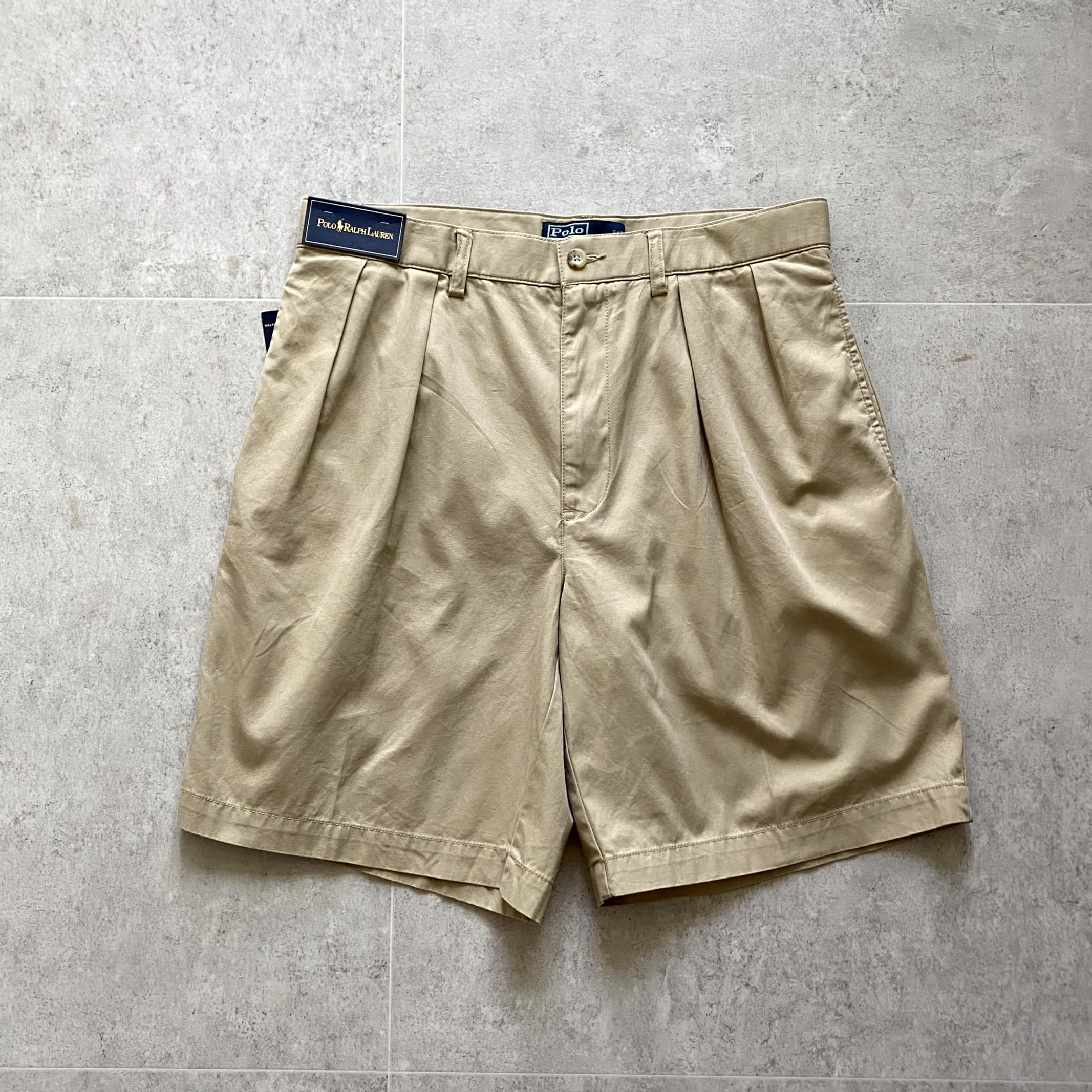 (Deadstock) Polo Ralph Lauren Khaki Cotton Tyler Shorts 31~32 Size - 체리피커