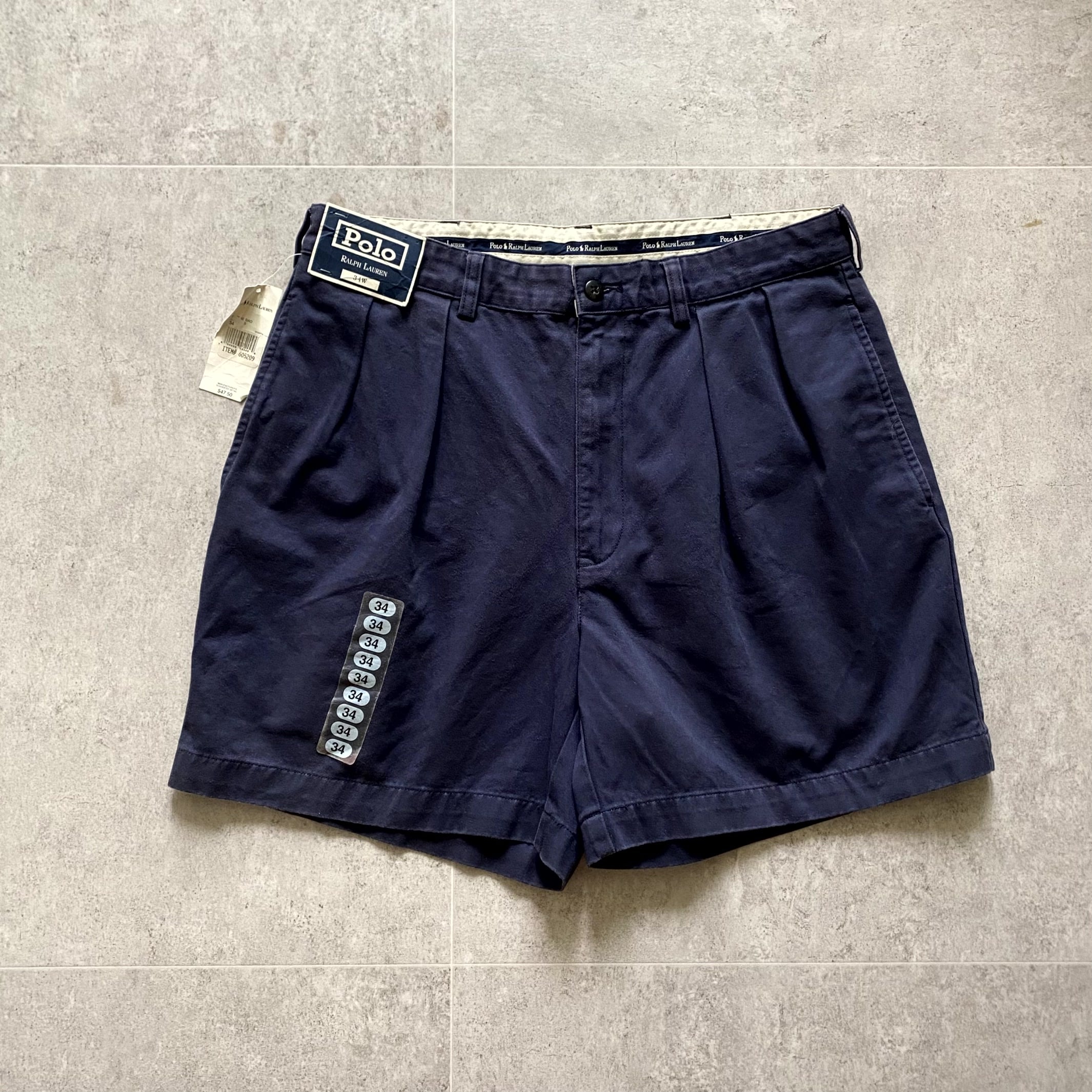 (Deadstock) 90&#039;s Polo Ralph Lauren Andrew Chino Shorts 32 Size - 체리피커