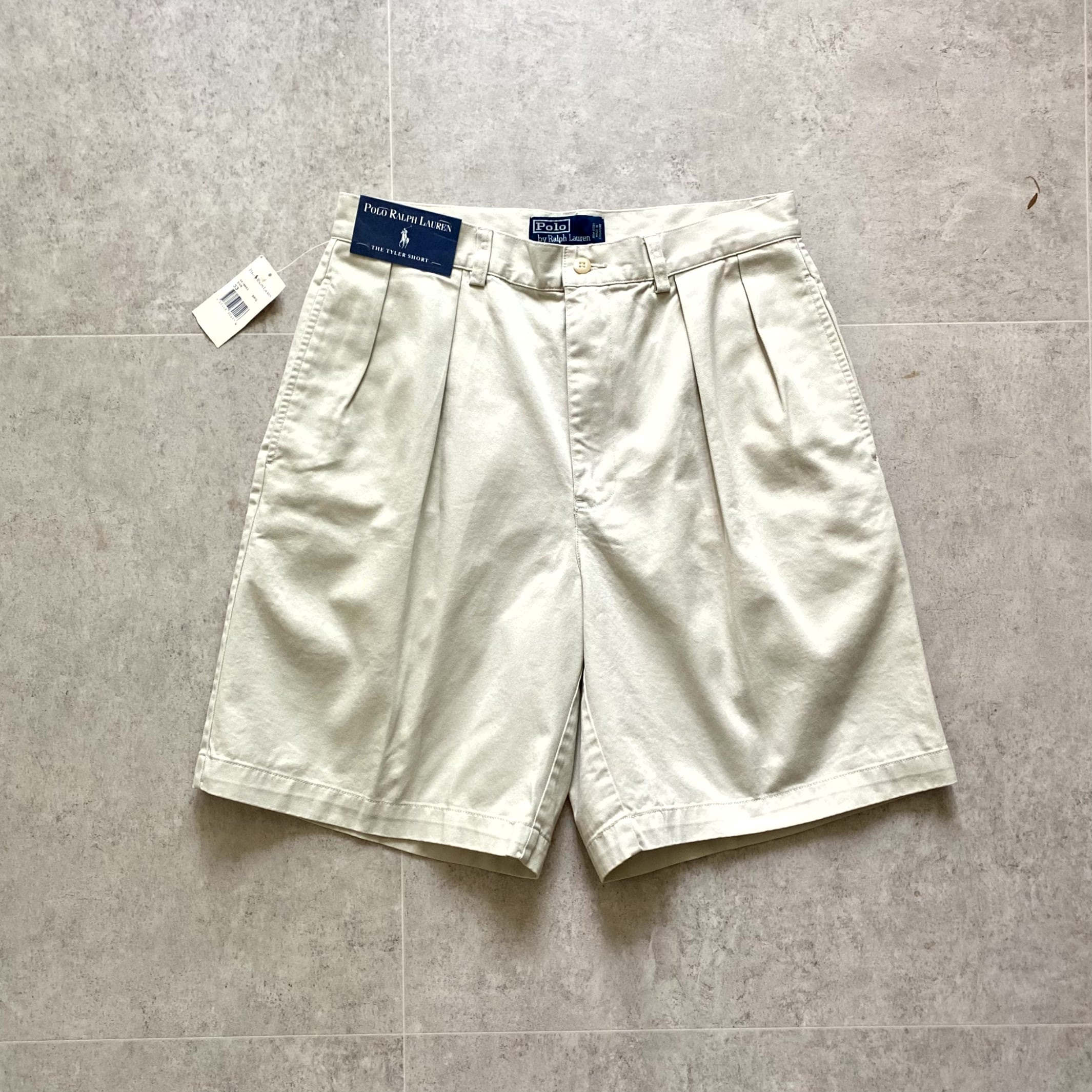 (Deadstock) 00&#039;s Polo Ralph Lauren Cotton Tyler Shorts 30~31 Size - 체리피커